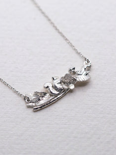 Springtime Squirrel Inline Branch Necklace