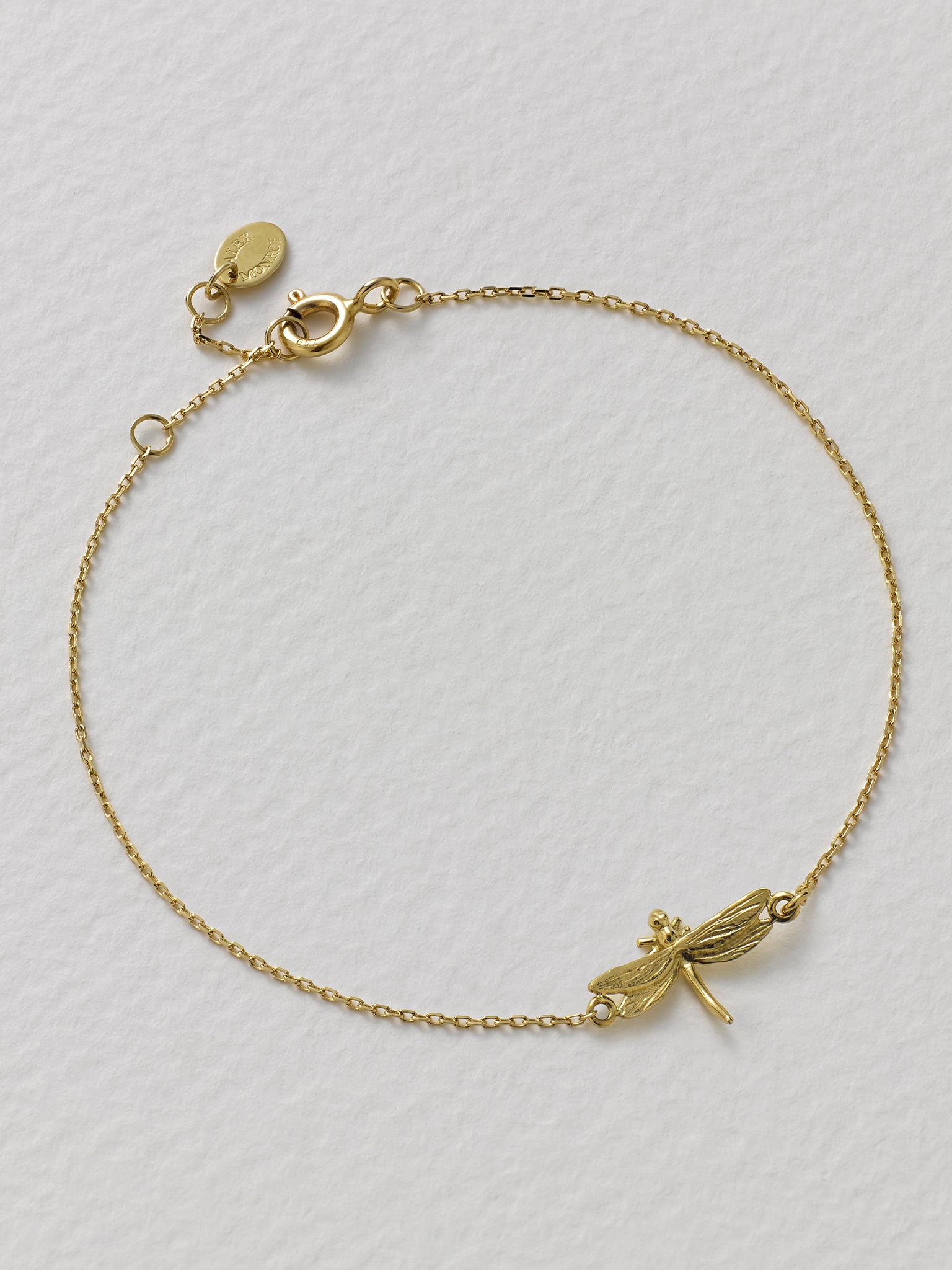 Teeny Tiny Dragonfly Bracelet - image 3 | 18ct yellow gold