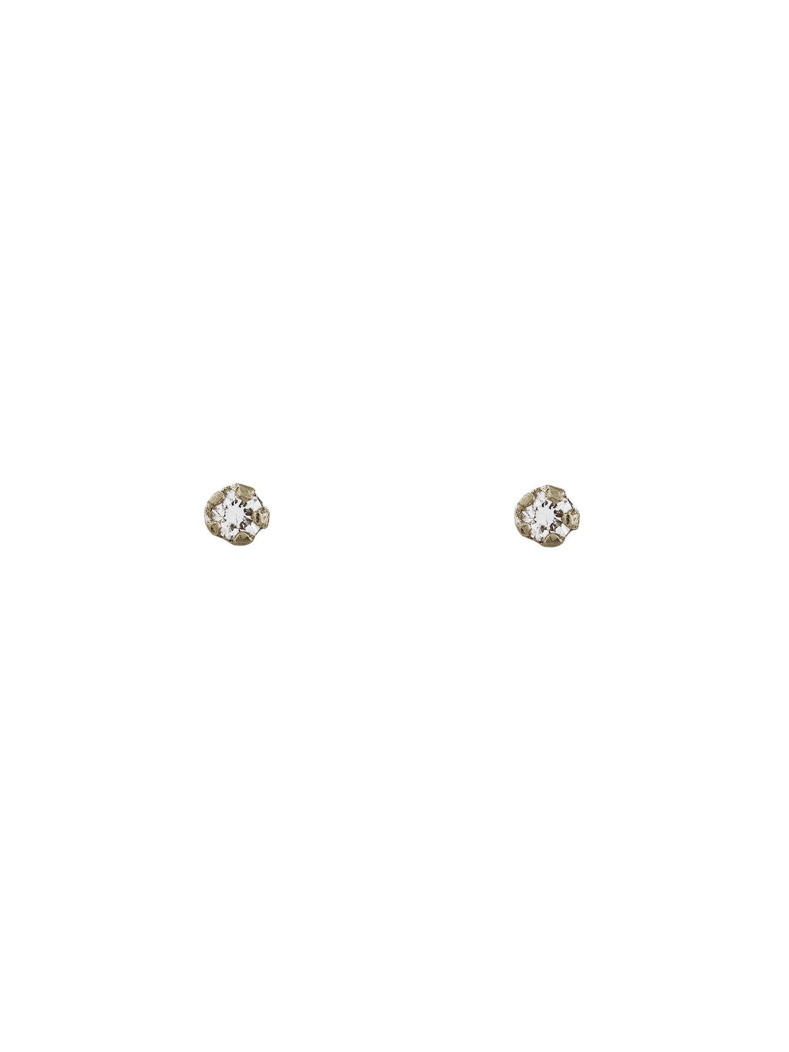Teeny Tiny Diamond Stud Earrings - image 8 | 18ct white gold
