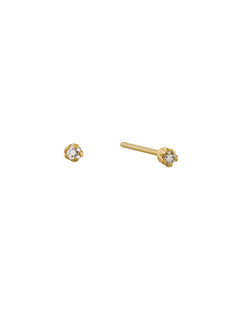 Teeny Tiny Diamond Stud Earrings
