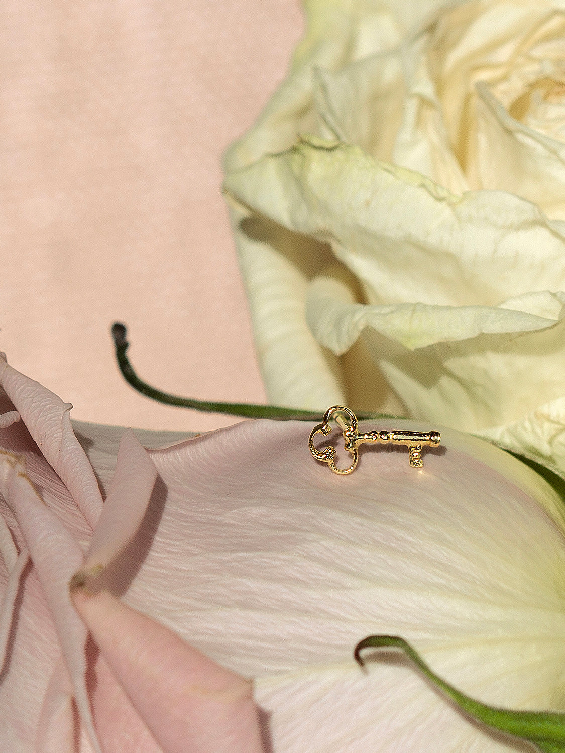 Teeny Tiny Garden Key Single Stud Earring - image 3