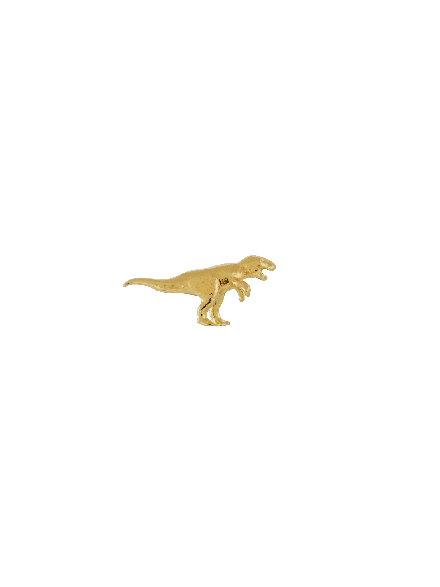 Teeny Tiny T-Rex Single Stud Earring - image 1 | 18ct yellow gold