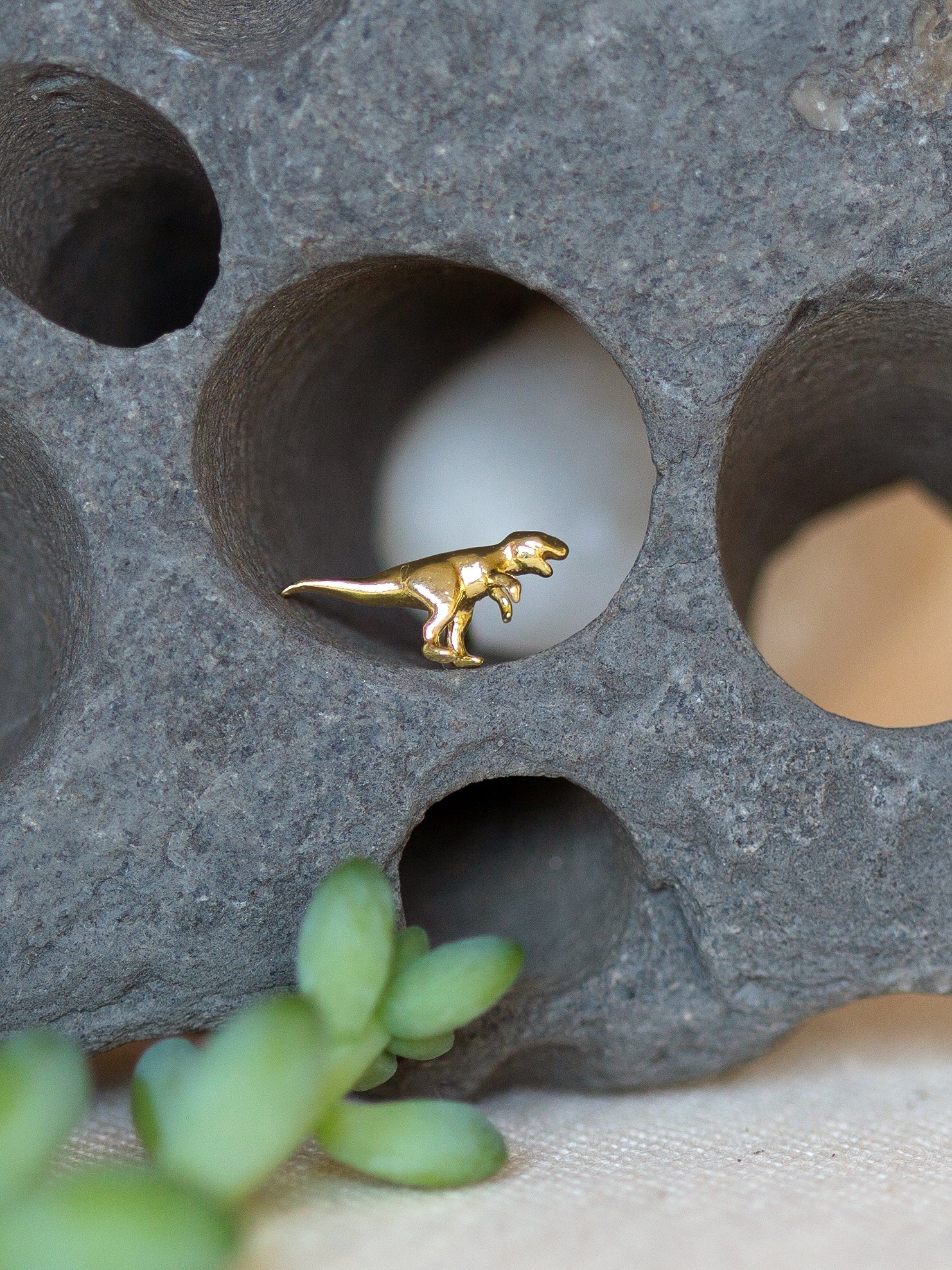 Teeny Tiny T-Rex Single Stud Earring - image 4