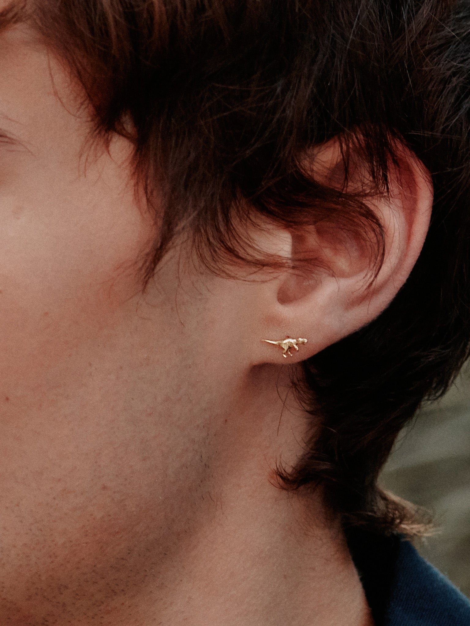 Teeny Tiny T-Rex Single Stud Earring - image 3