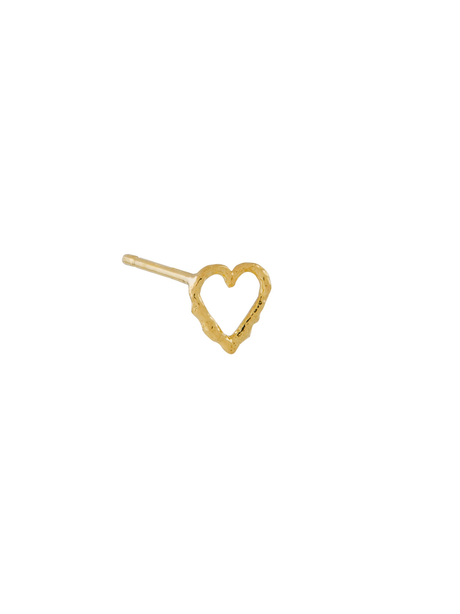 Teeny Tiny Heart Single Stud Earring - image 6 | 18ct yellow gold