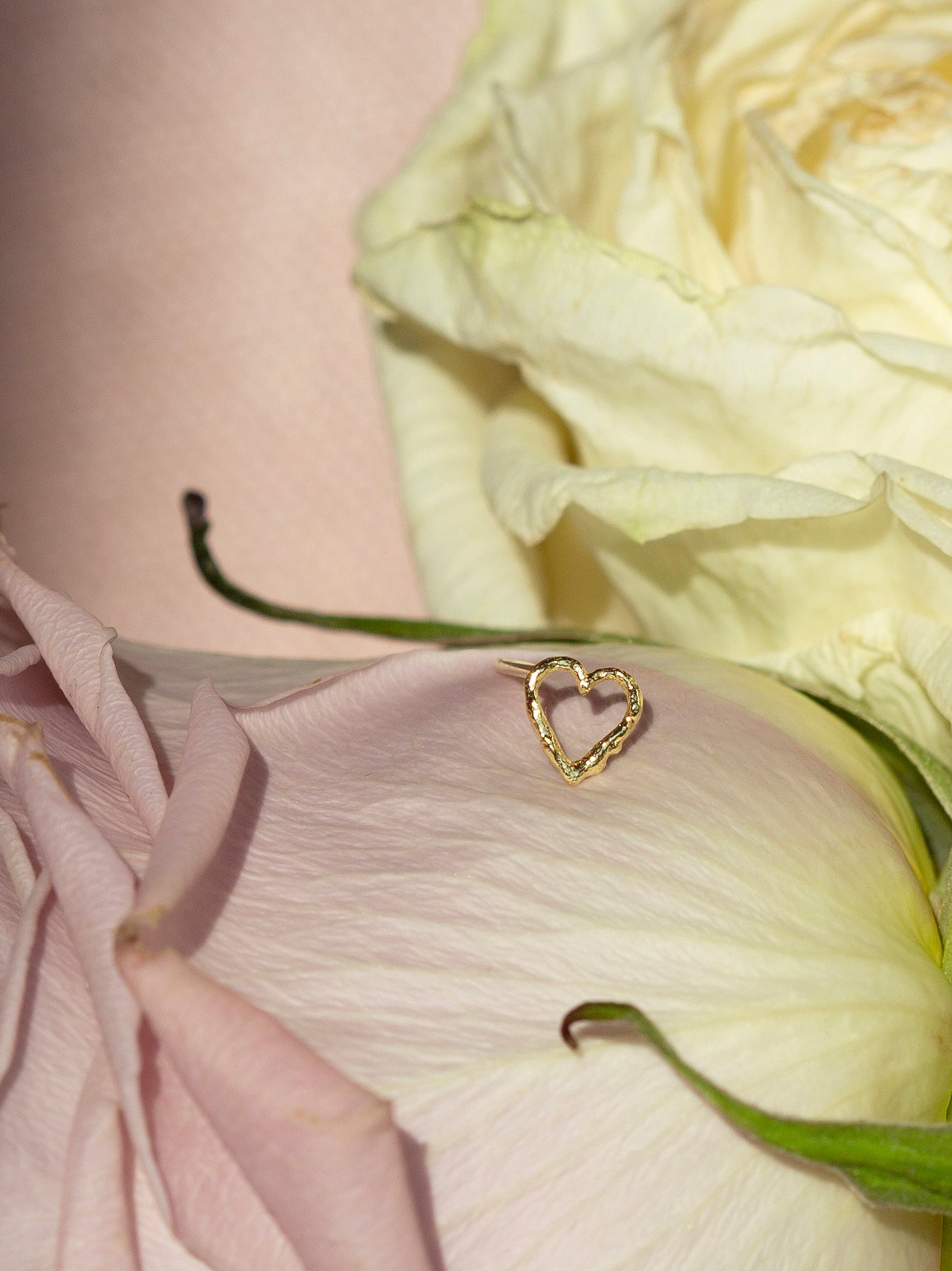 Teeny Tiny Heart Single Stud Earring - image 4