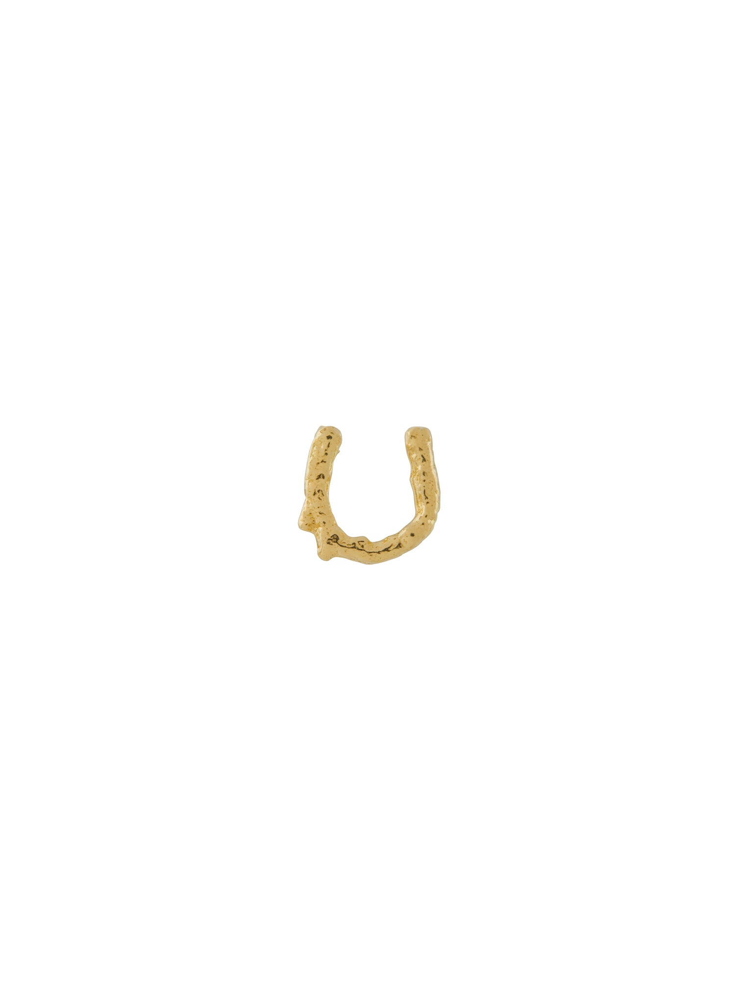 Teeny Tiny Horseshoe Single Stud Earring - image 1 | 18ct yellow gold