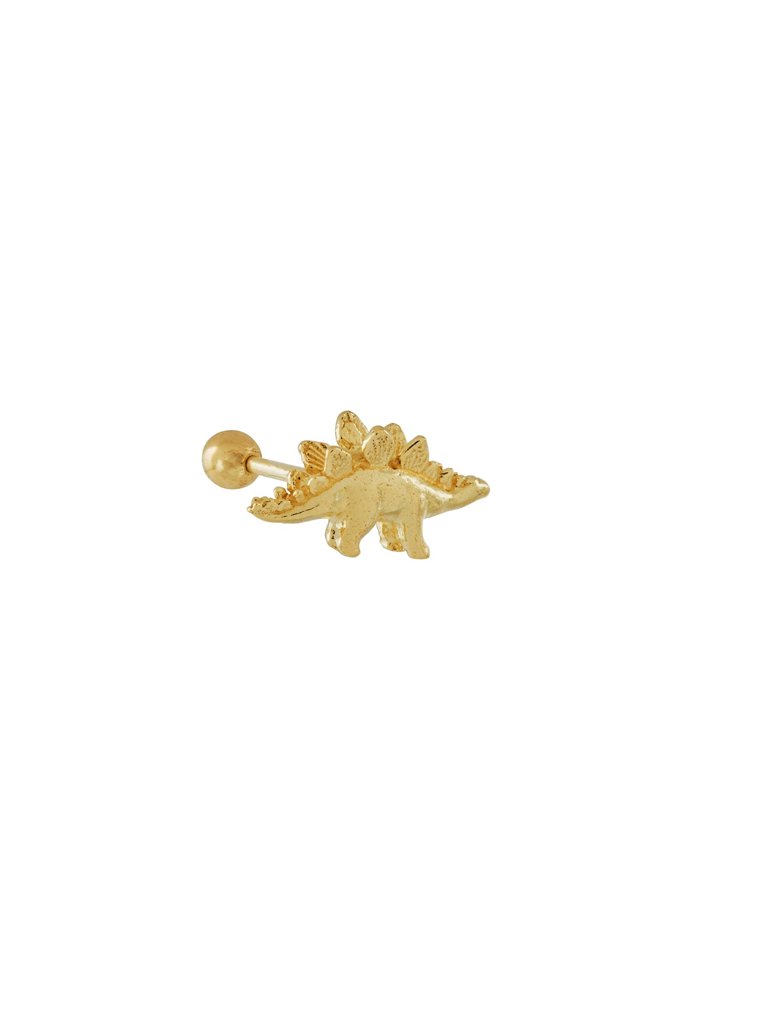 Teeny Tiny Stegosaurus Single Stud Earring