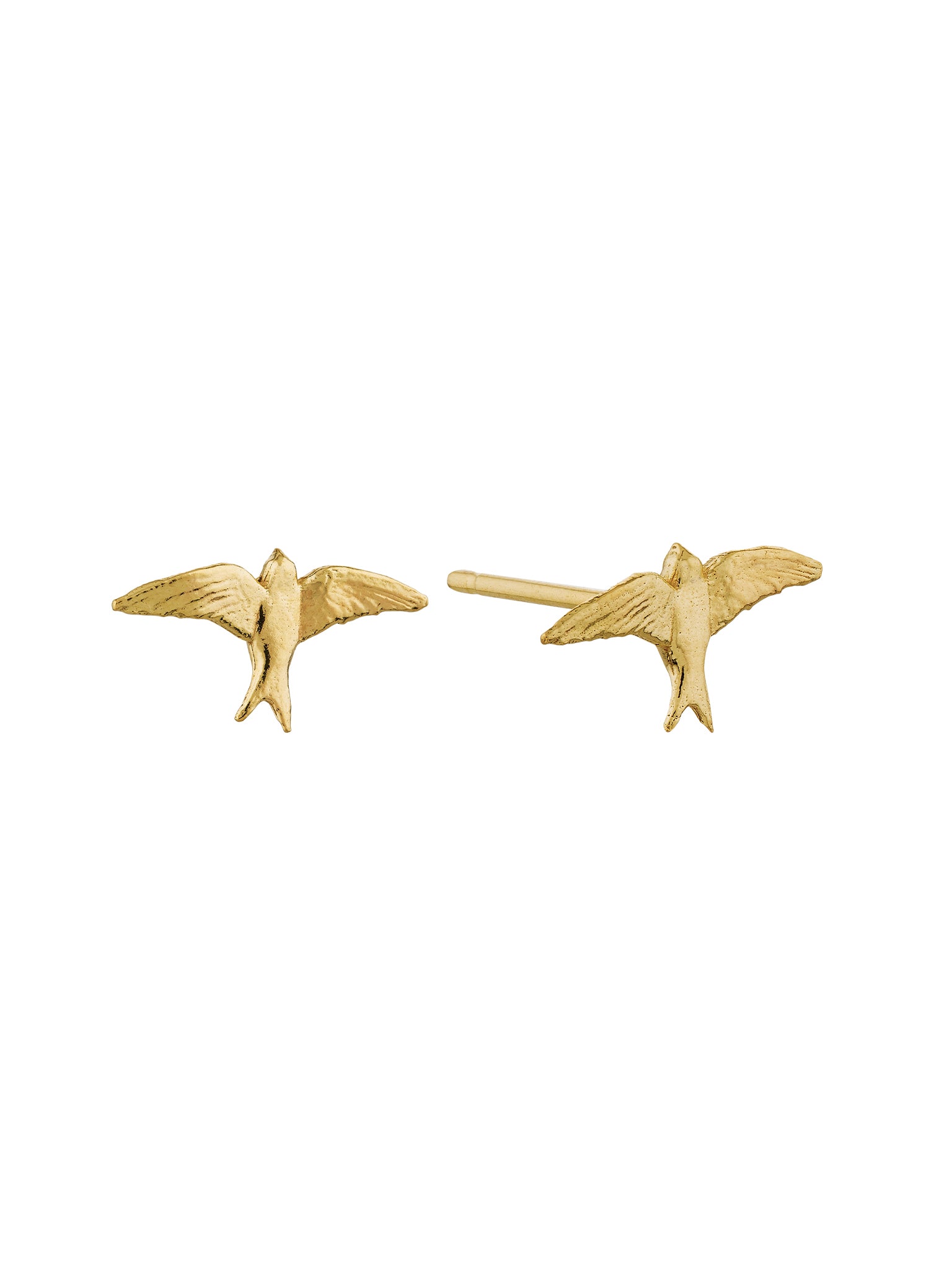 Teeny Tiny Swallow Stud Earrings - image 1 | 18ct yellow gold