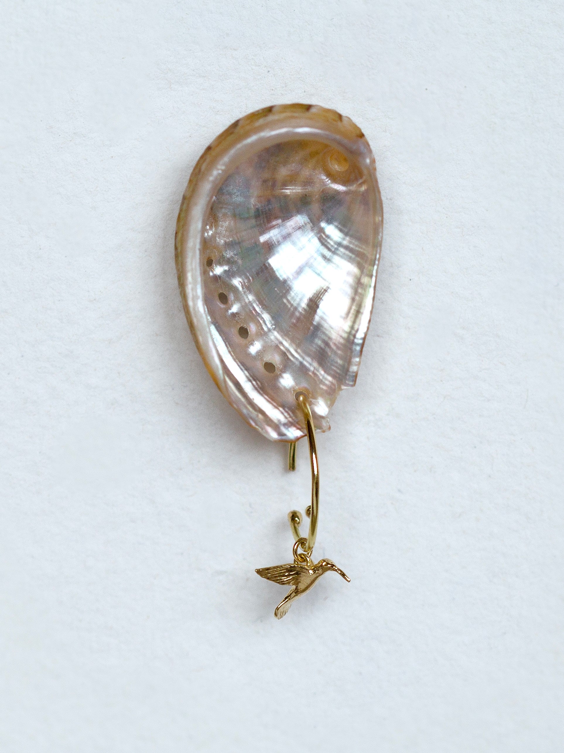 Teeny Tiny Hummingbird Hoop Earrings - image 4