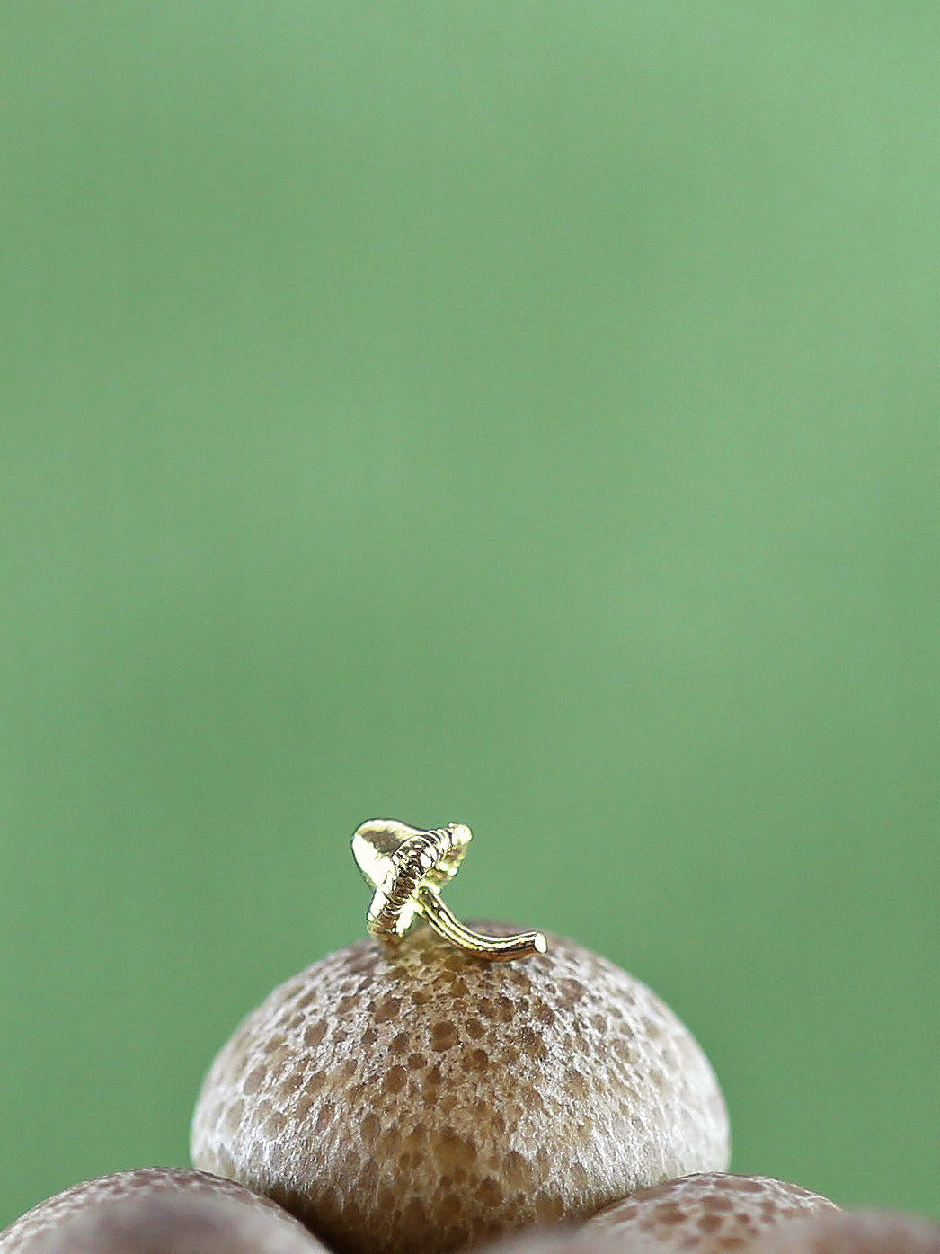 Teeny Tiny Mushroom Single Stud Earring - image 3