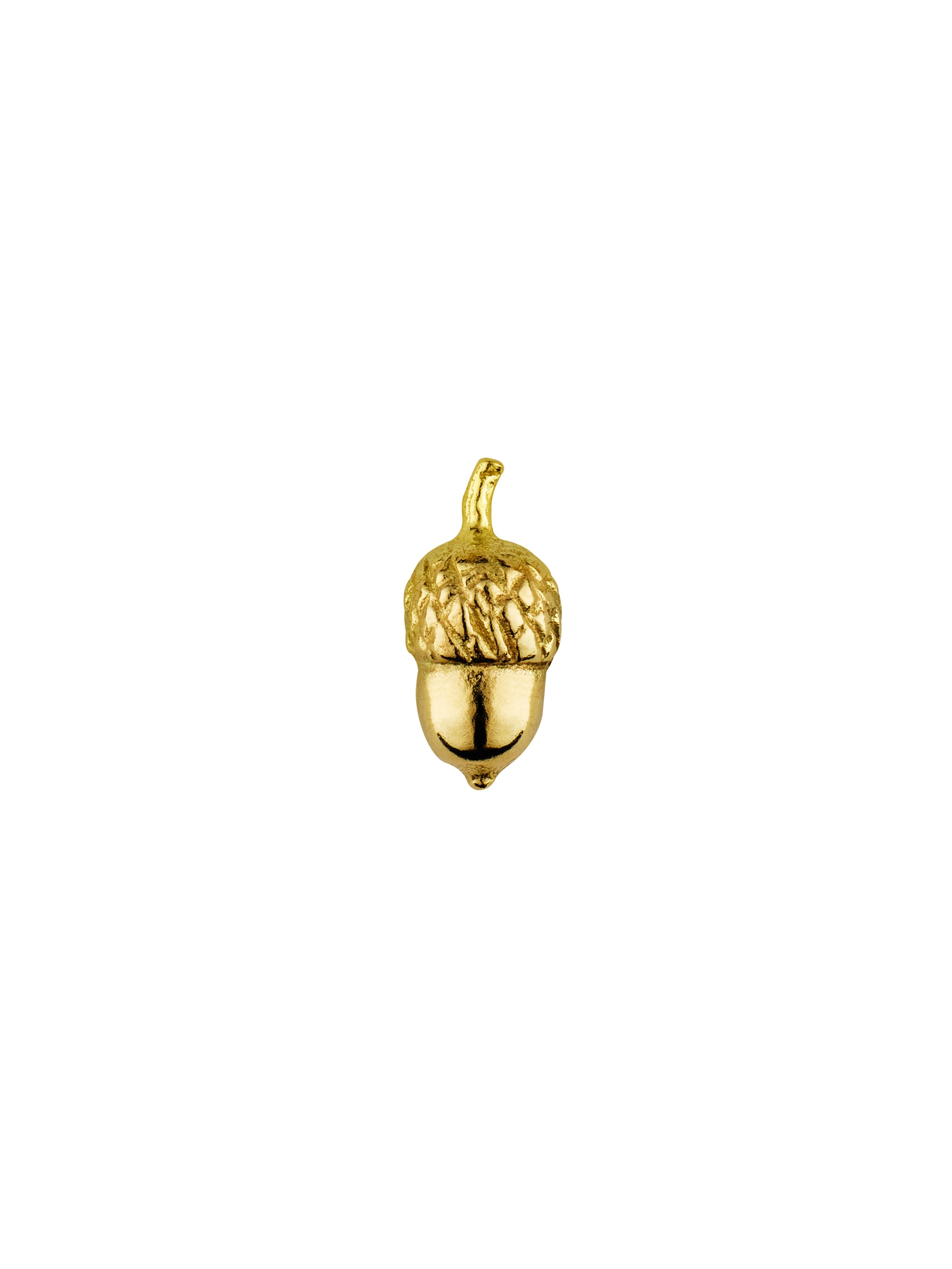 Teeny Tiny Acorn Single Stud Earring - image 1 | 18ct yellow gold