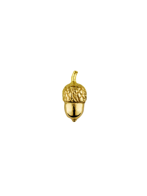 Teeny Tiny Acorn Single Stud Earring
