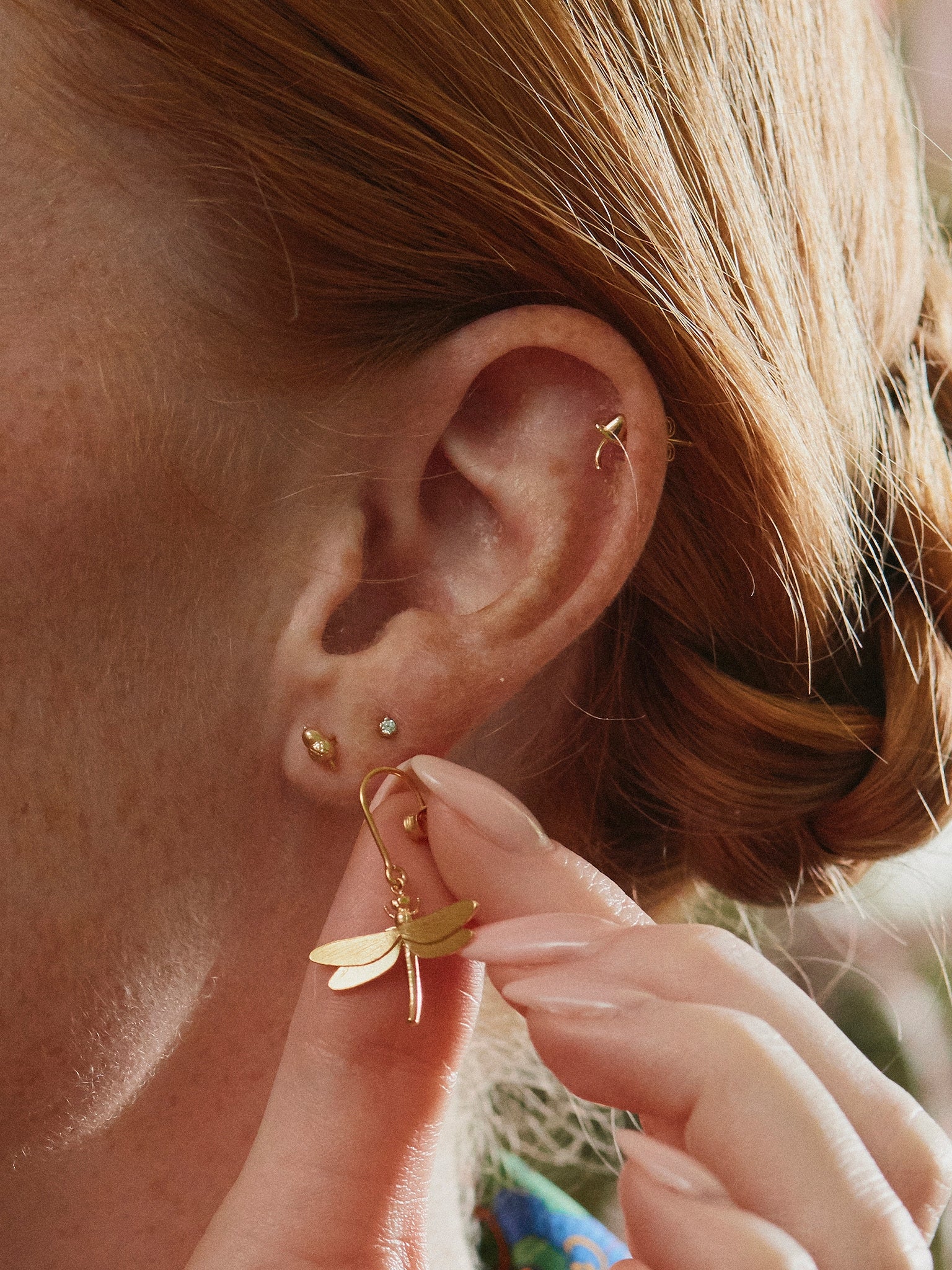 Teeny Tiny Acorn Single Stud Earring - image 2
