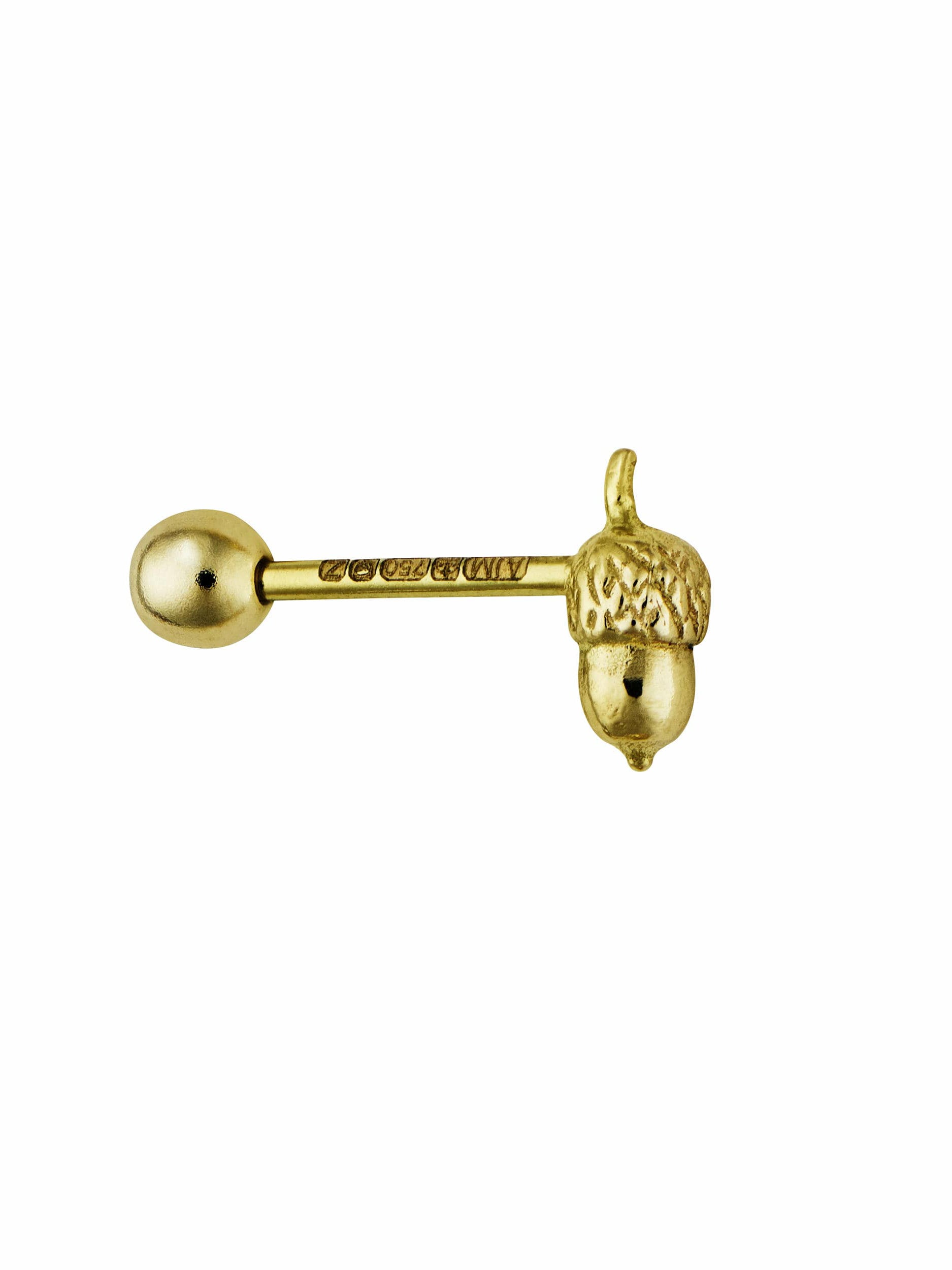Teeny Tiny Acorn Single Stud Earring