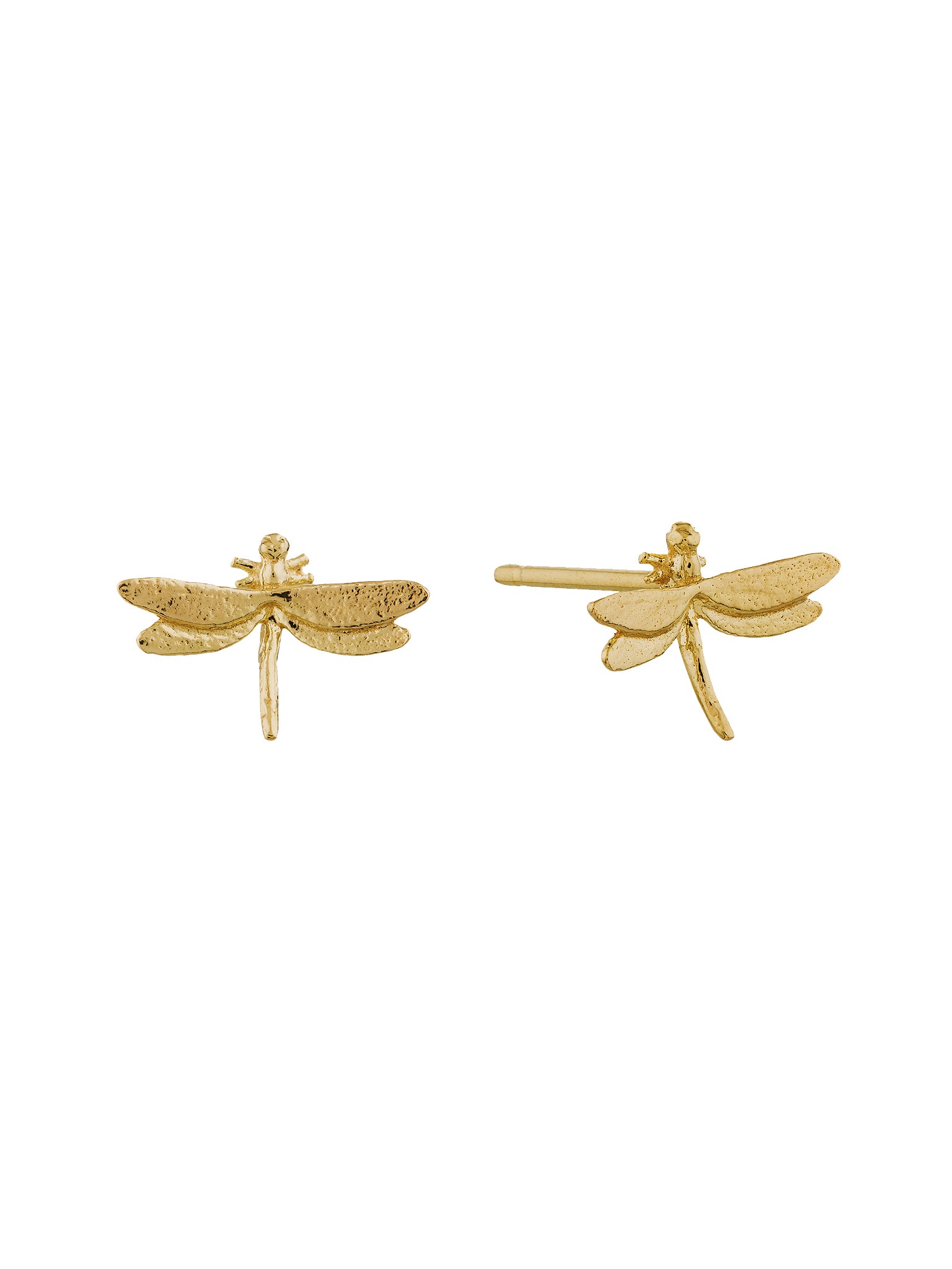 Teeny Tiny Dragonfly Stud Earrings - image 4 | 18ct yellow gold