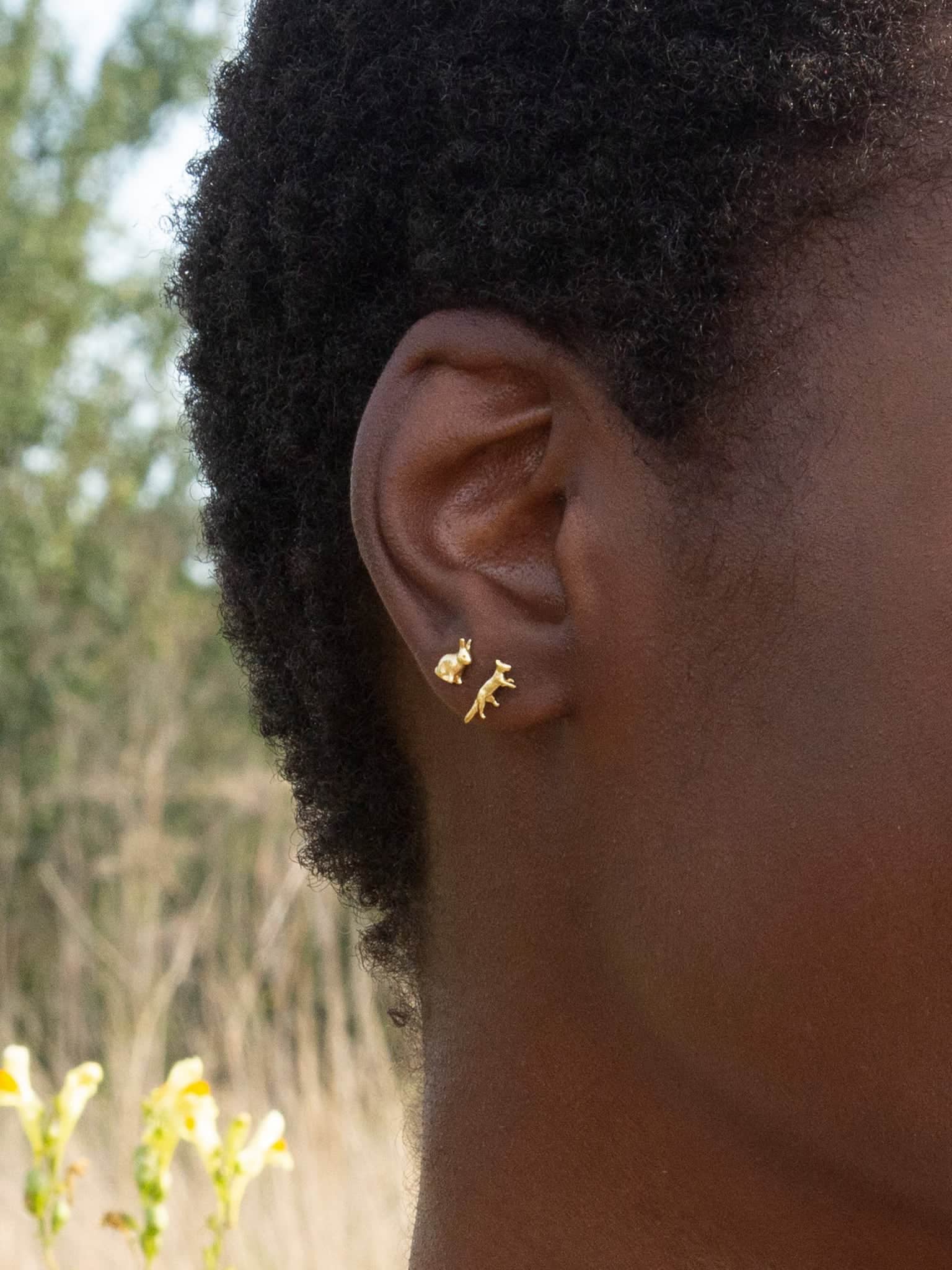 Teeny Tiny Fox Single Stud Earring - image 2