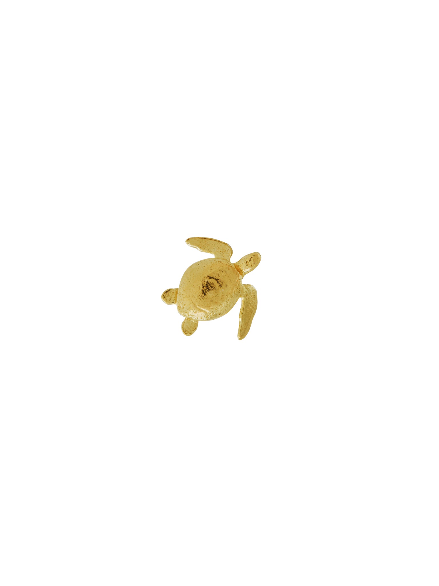 Teeny Tiny Sea Turtle Single Stud Earring