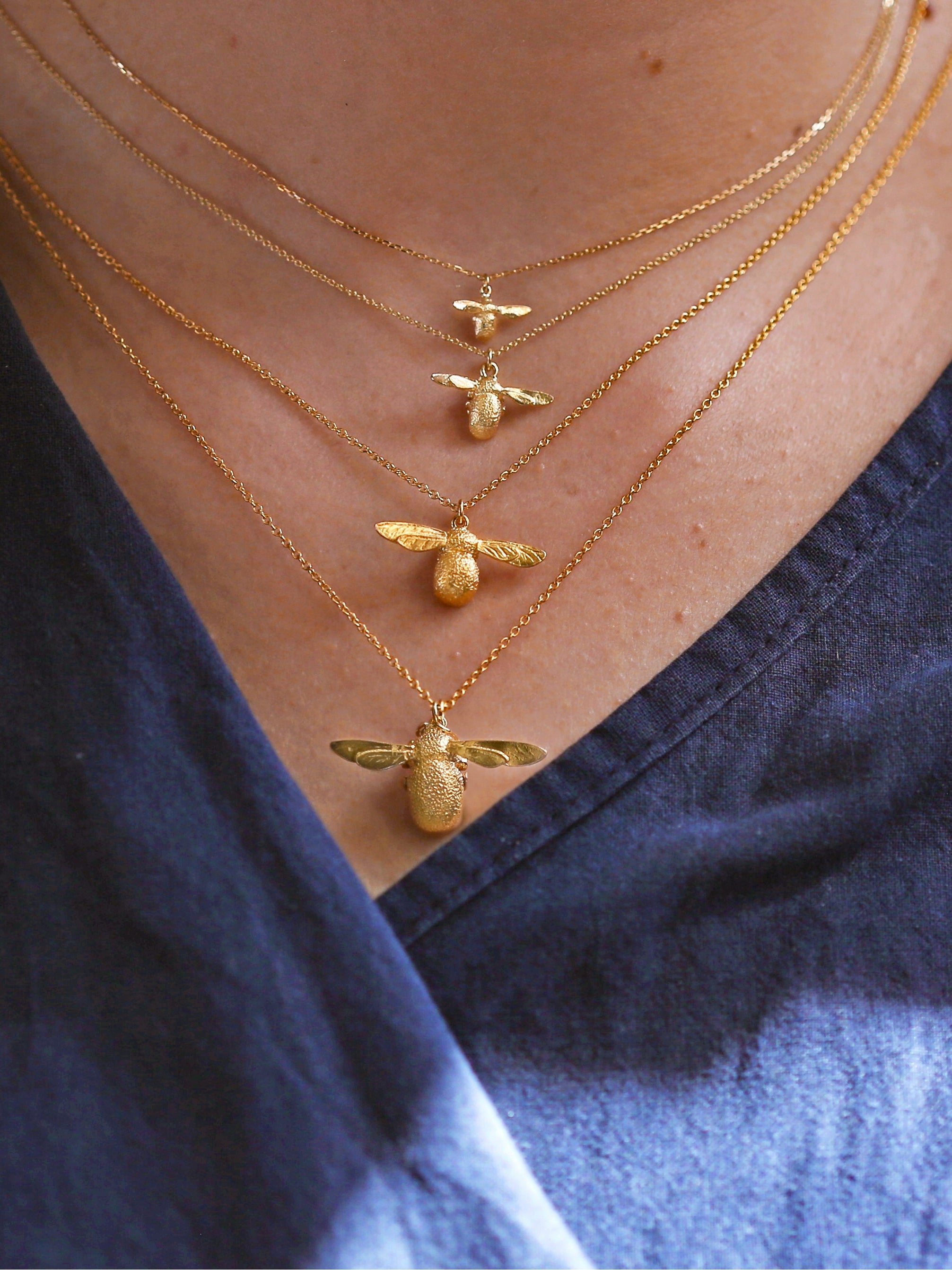 Teeny Tiny Bumblebee Necklace – Alex Monroe