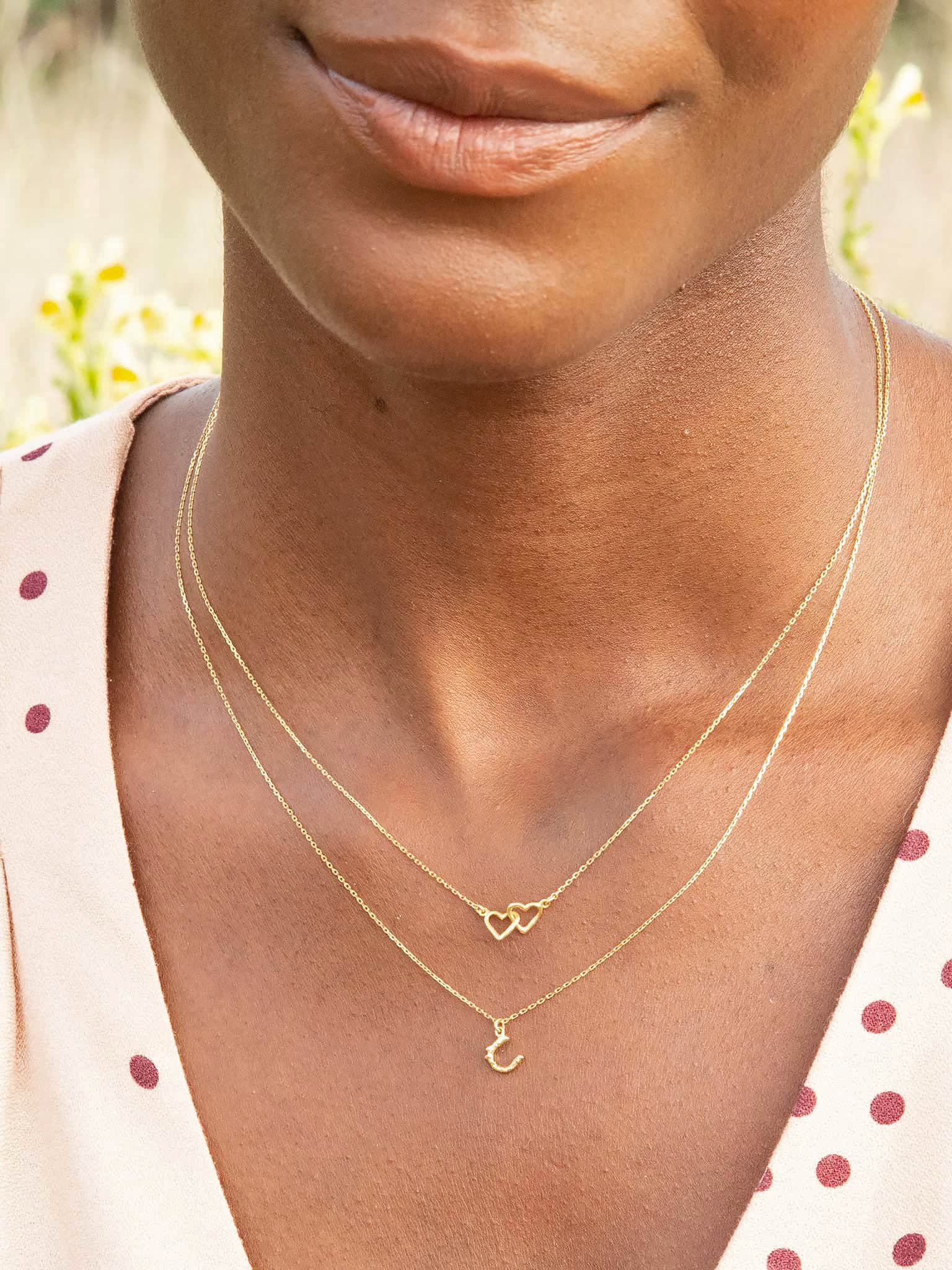 Teeny Tiny Horseshoe Necklace - image 2