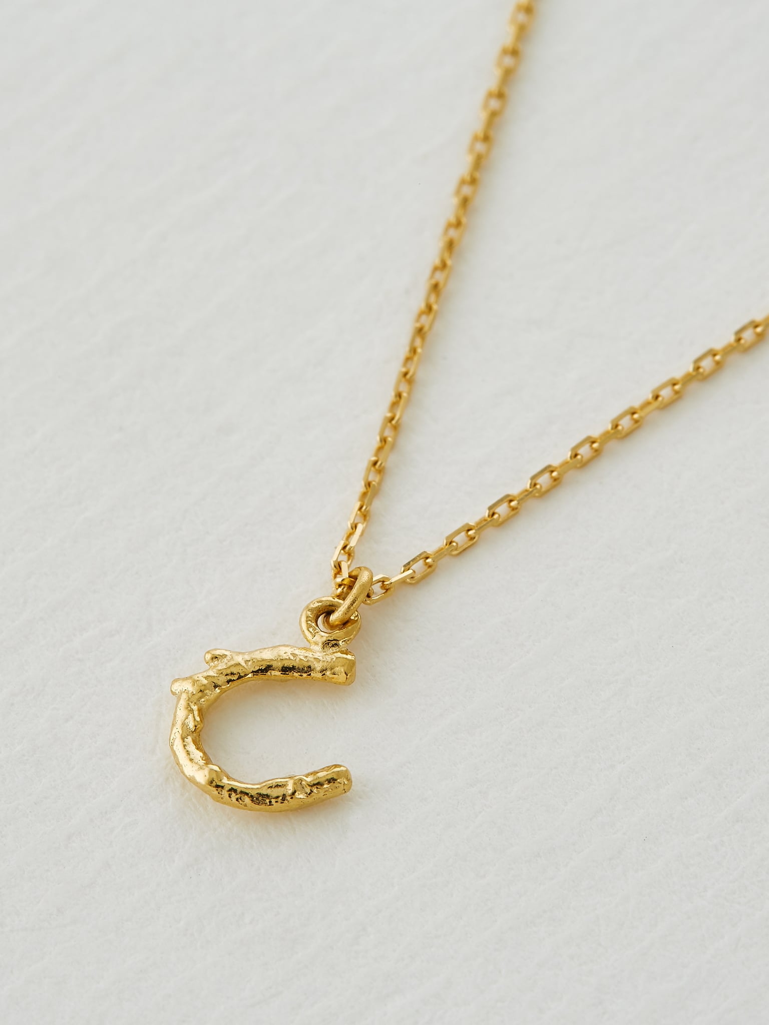 Teeny Tiny Horseshoe Necklace - image 4 | 18ct yellow gold