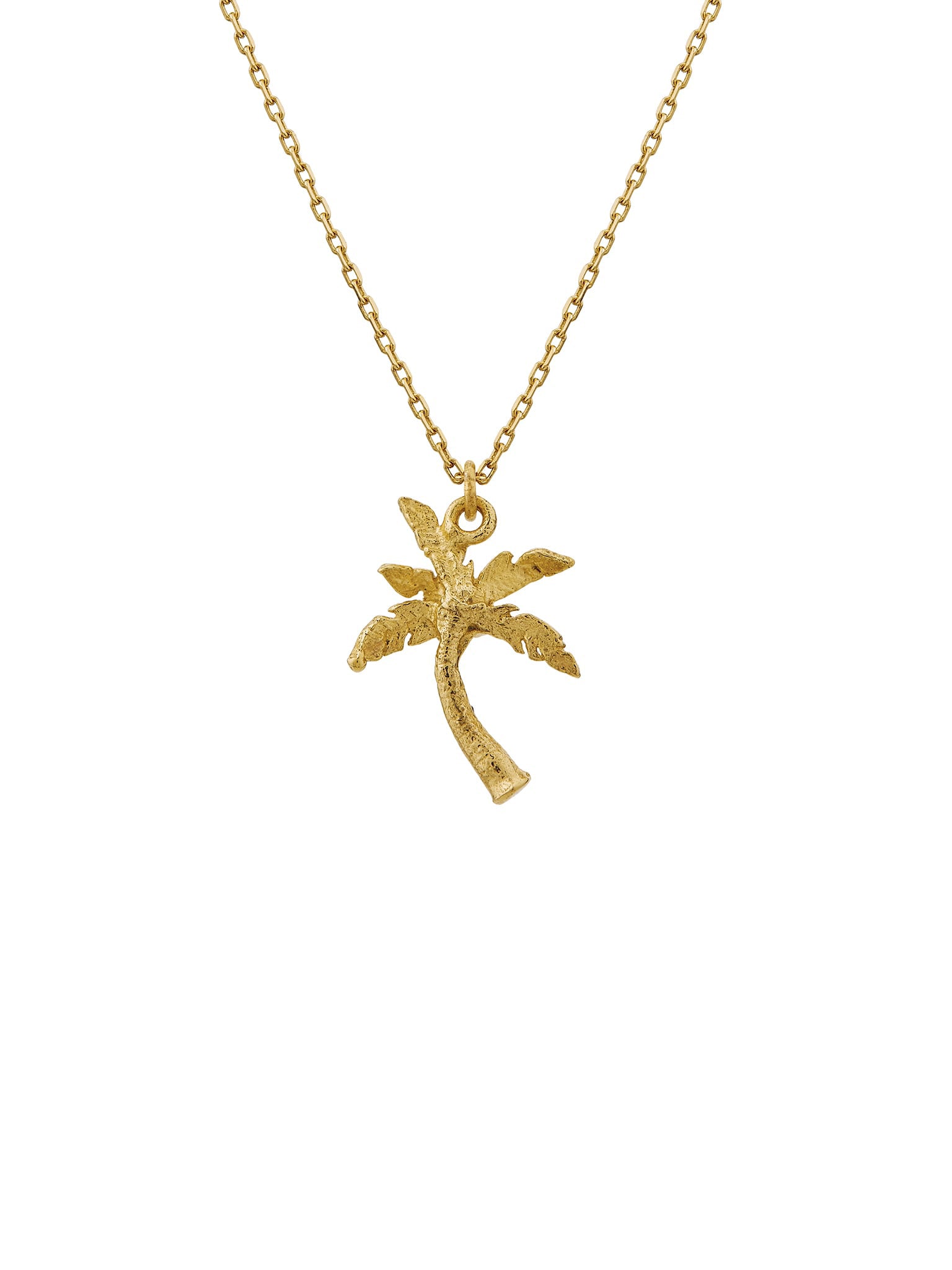 Teeny Tiny Palm Tree Necklace - image 5 | 18ct yellow gold