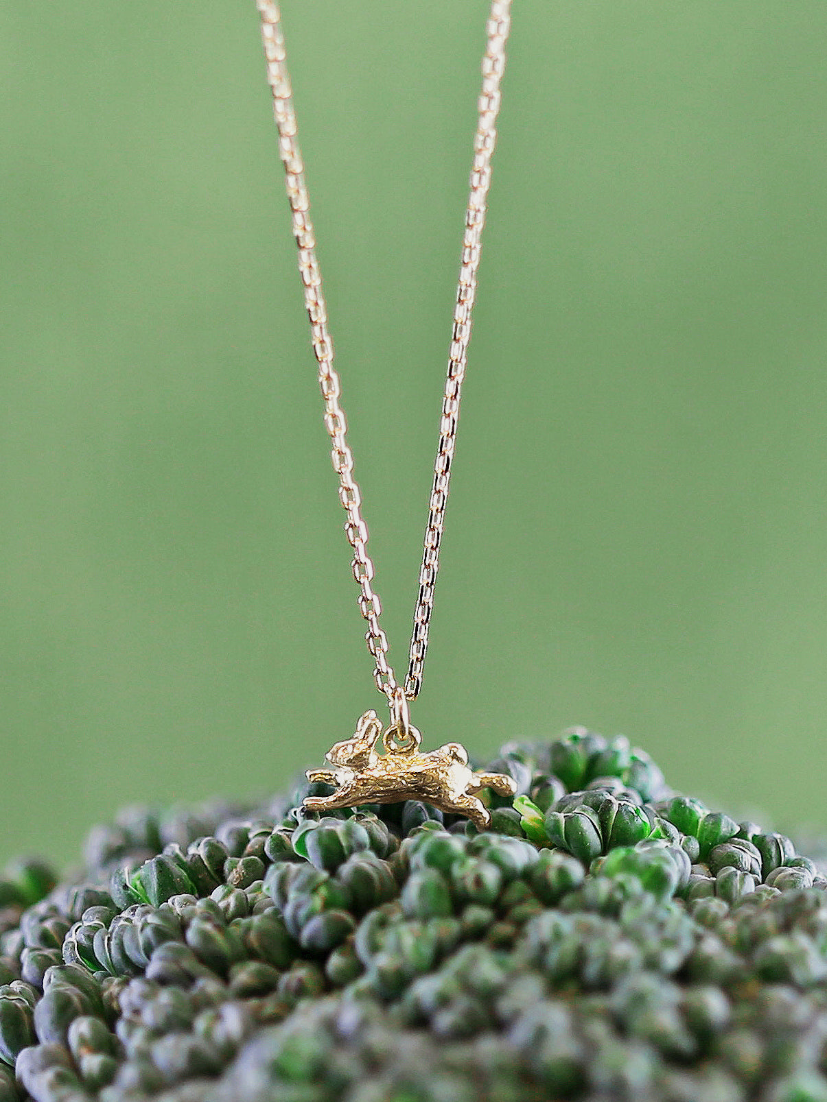 Teeny Tiny Leaping Rabbit Necklace - image 3
