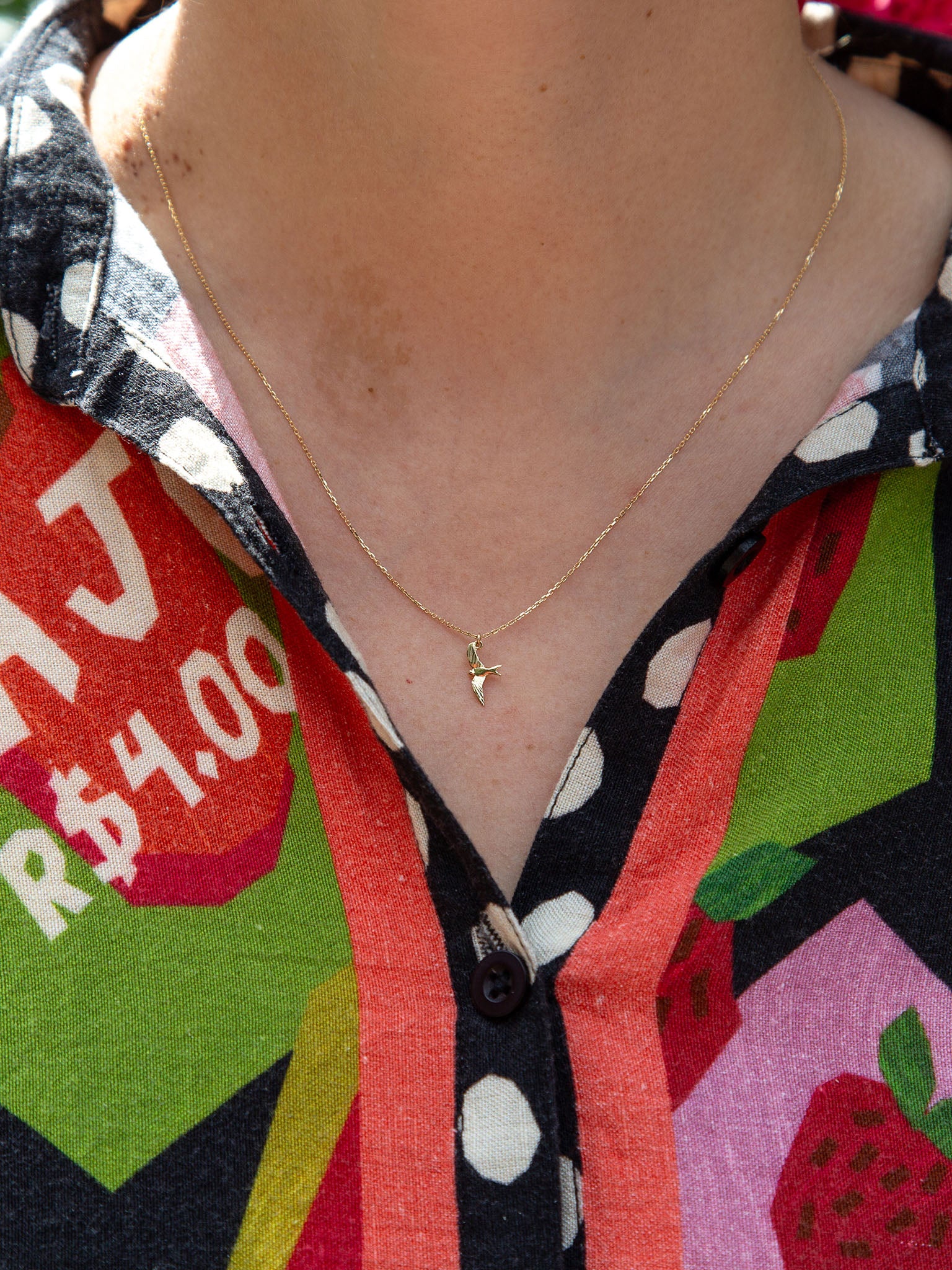 Teeny Tiny Swallow Necklace - image 2