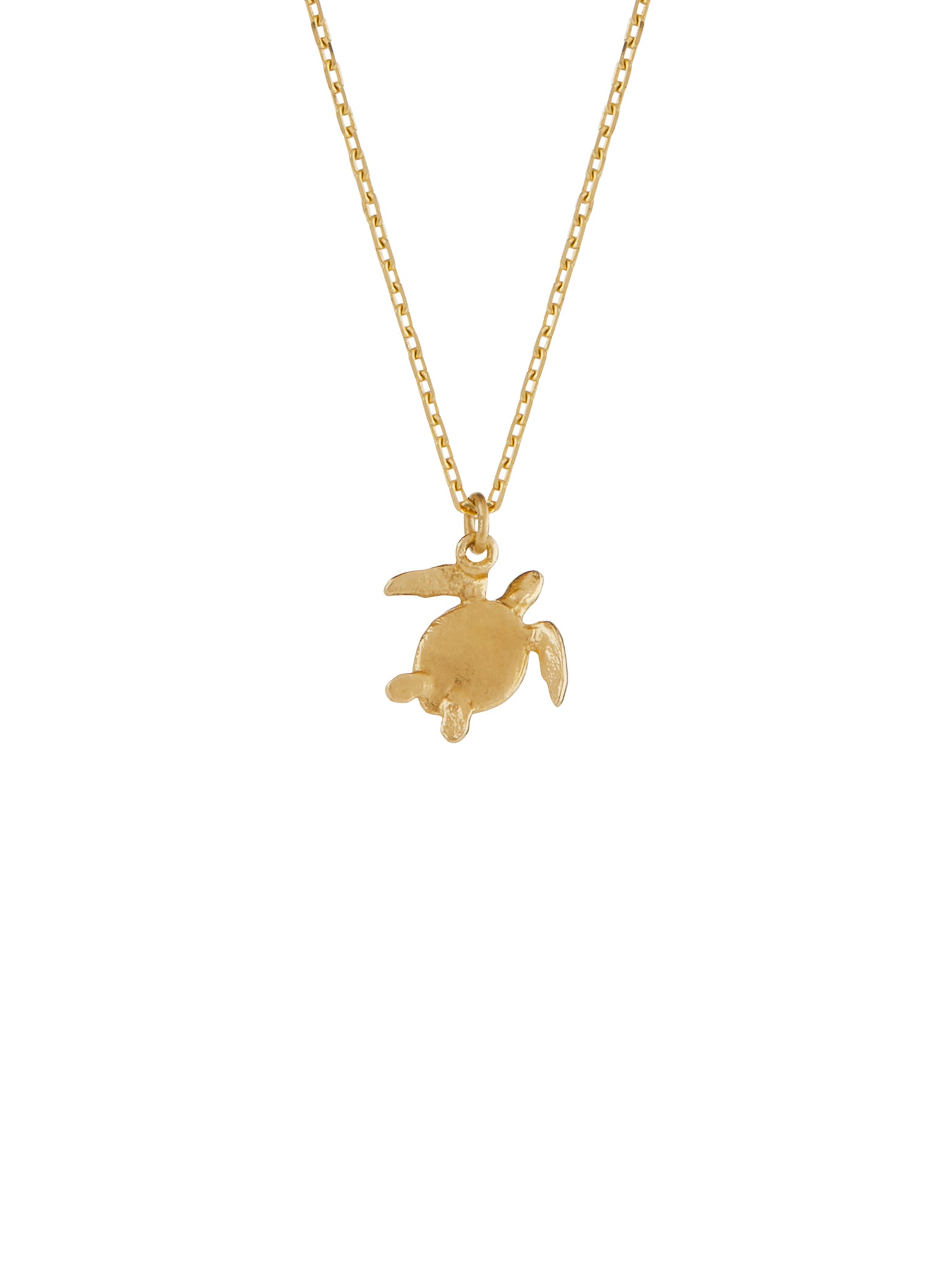 Teeny Tiny Sea Turtle Necklace - image 5 | 18ct yellow gold