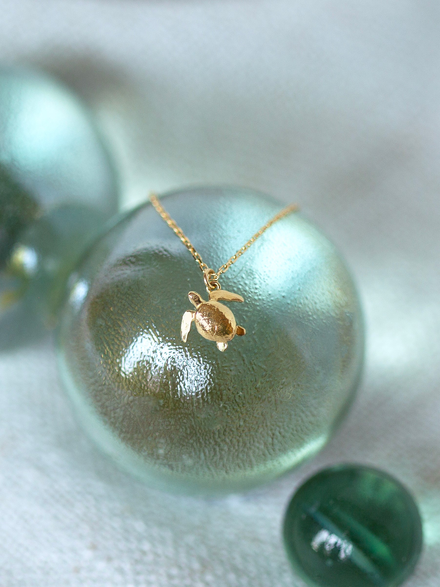 Teeny Tiny Sea Turtle Necklace - image 3