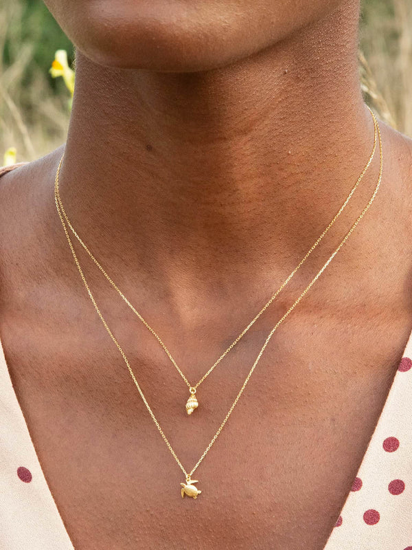 Teeny Tiny Sea Turtle Necklace
