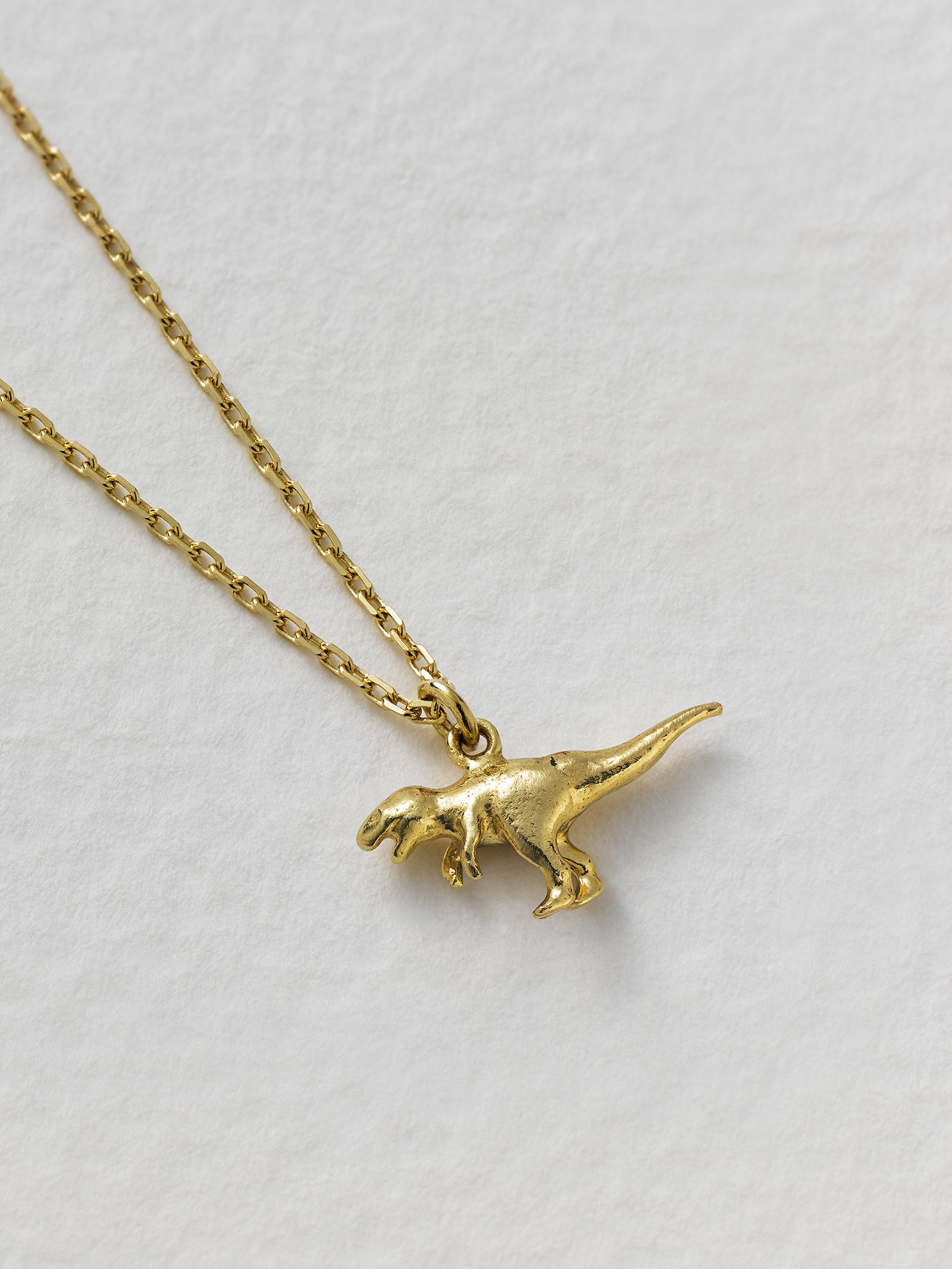 Teeny Tiny T-Rex Necklace - image 5 | 18ct yellow gold