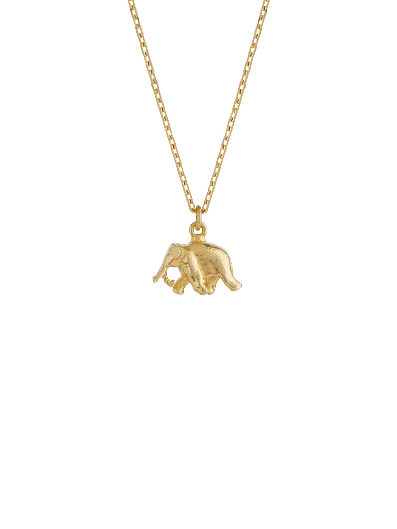 Teeny Tiny Elephant Necklace - image 7 | 18ct yellow gold