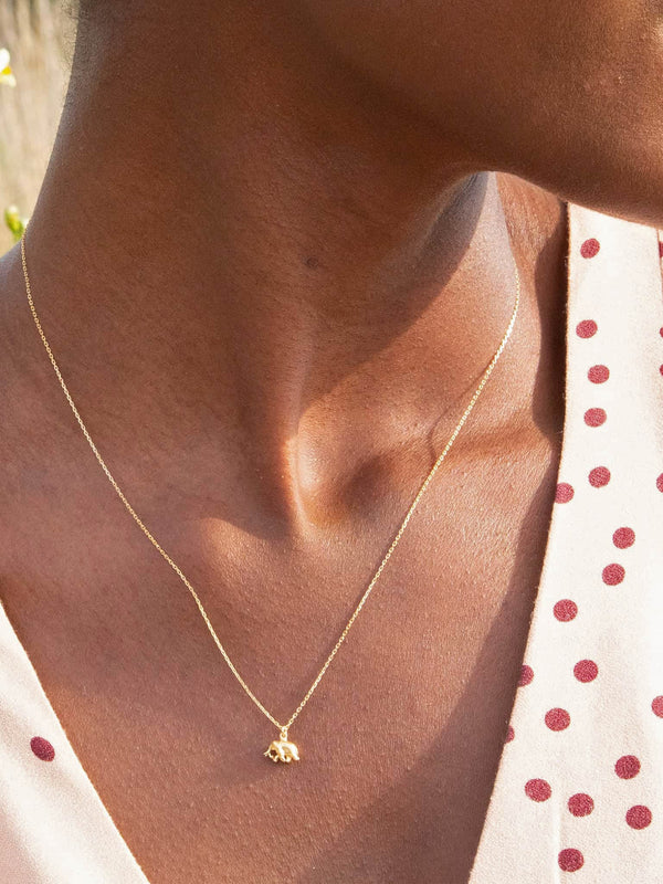 Teeny Tiny Elephant Necklace