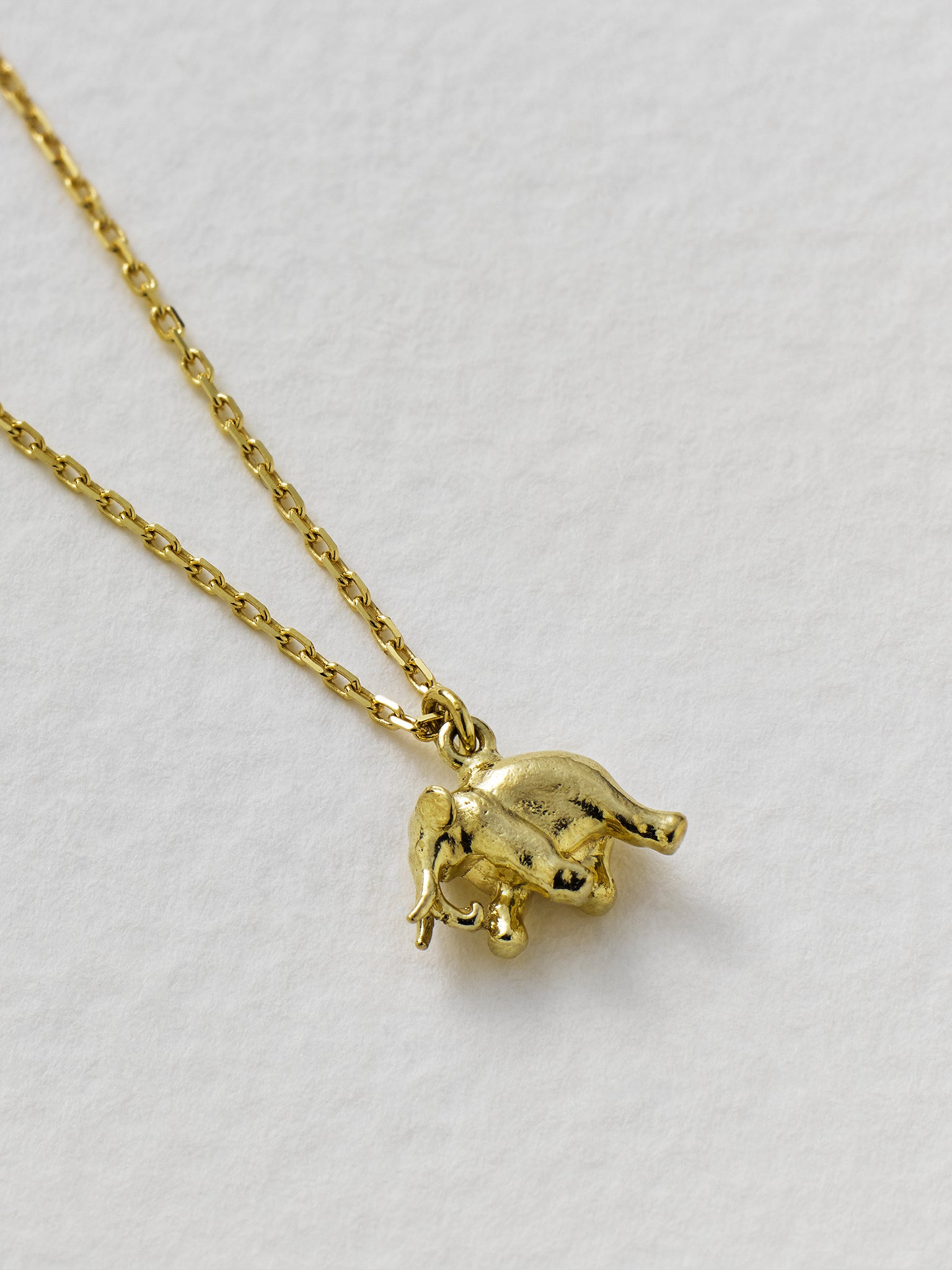 Teeny Tiny Elephant Necklace - image 6 | 18ct yellow gold