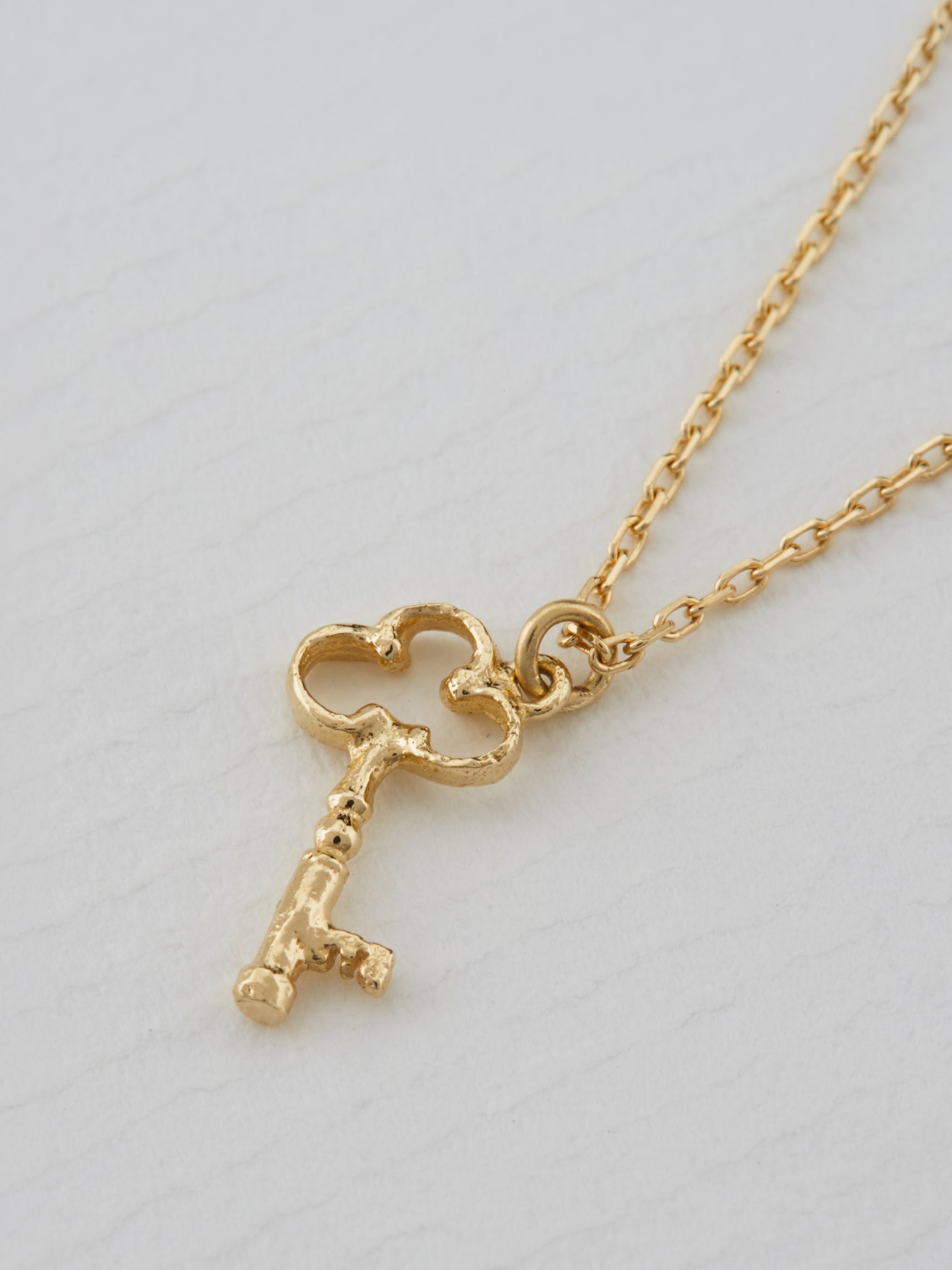 Teeny Tiny Garden Key Necklace - image 4 | 18ct yellow gold