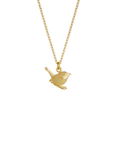 Teeny Tiny Wren Necklace