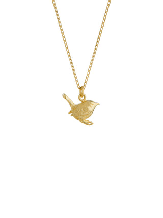 Teeny Tiny Wren Necklace