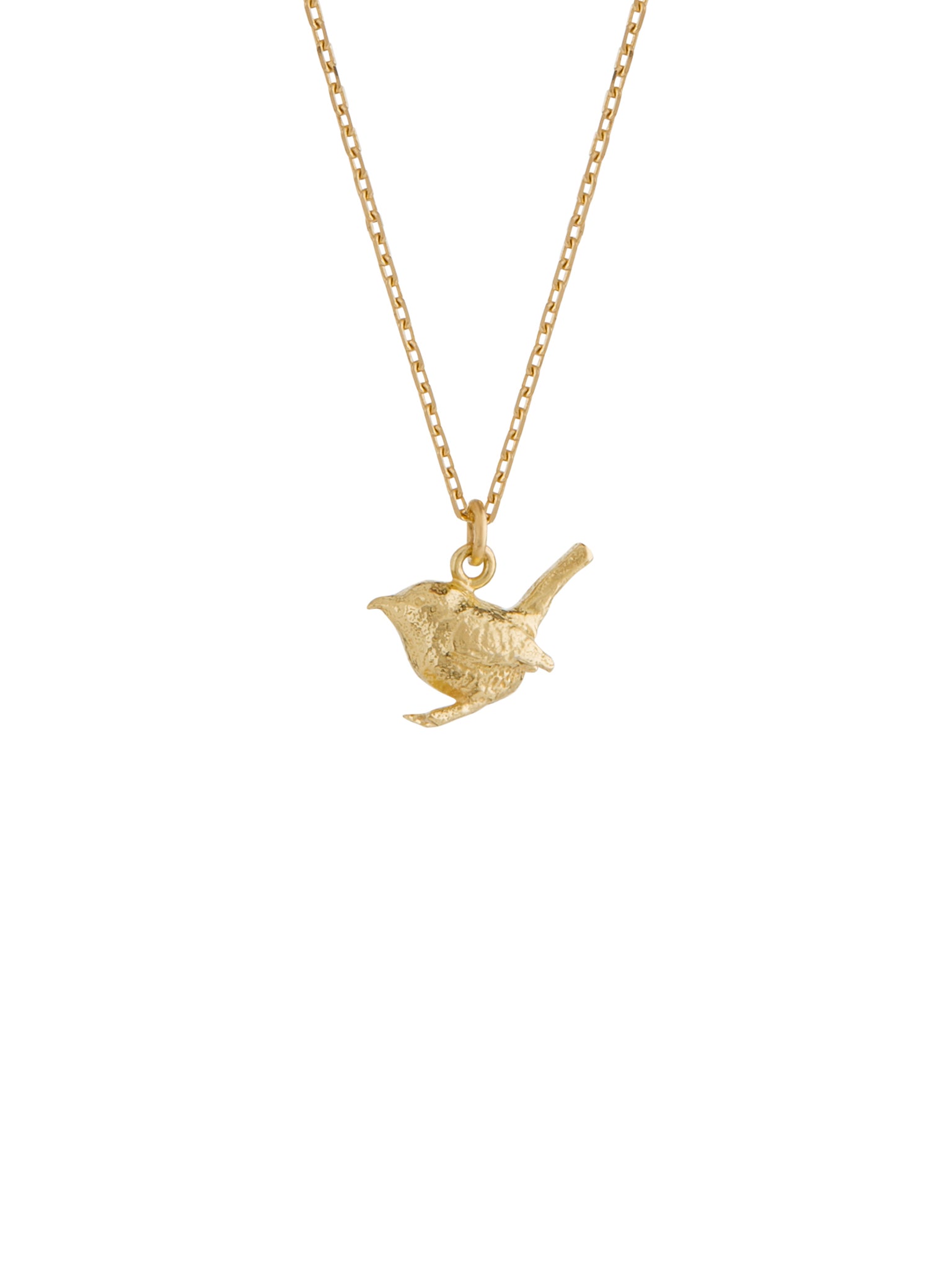 Teeny Tiny Wren Necklace - image 4 | 18ct yellow gold