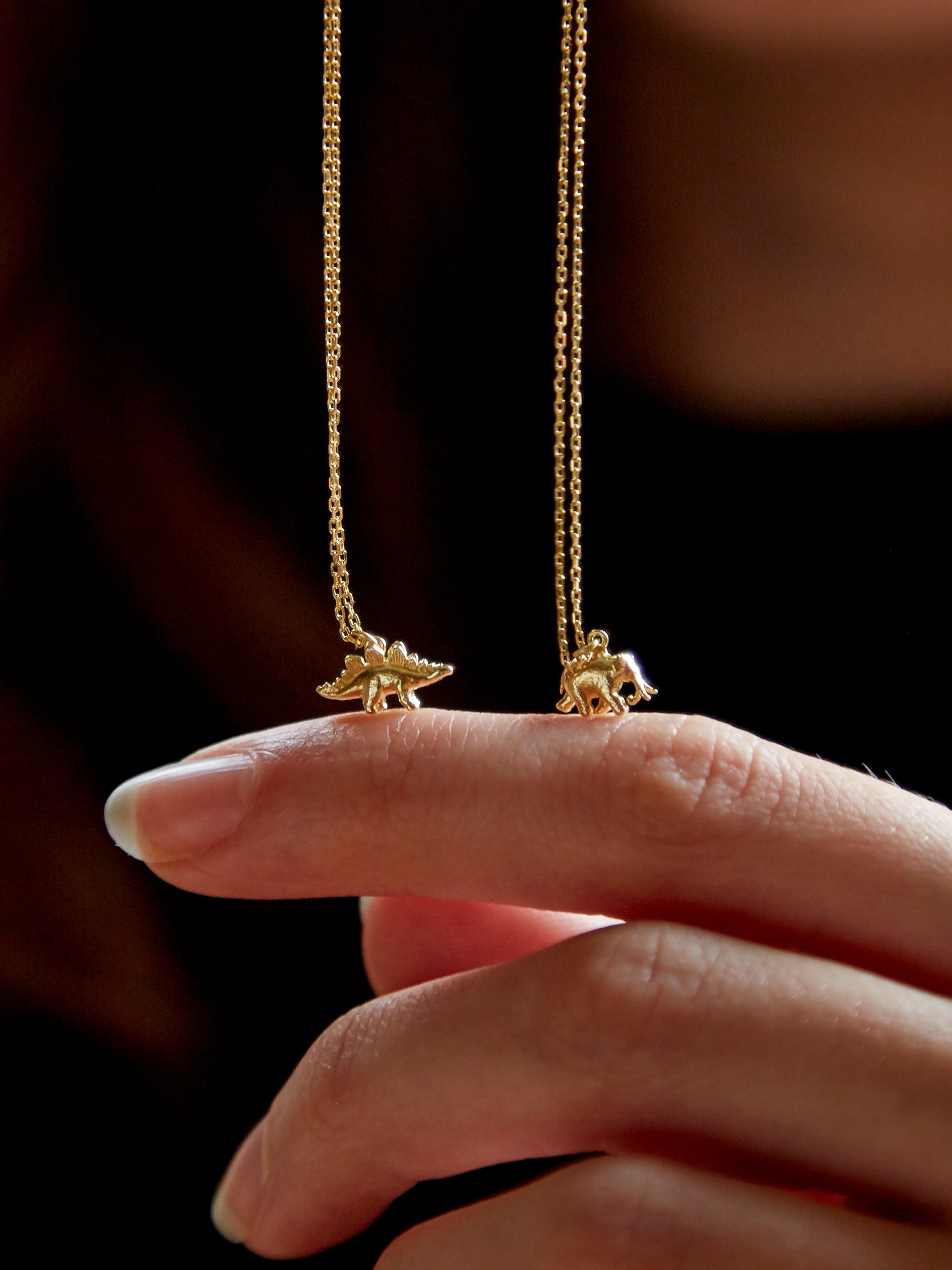 Teeny Tiny Stegosaurus Necklace - image 4
