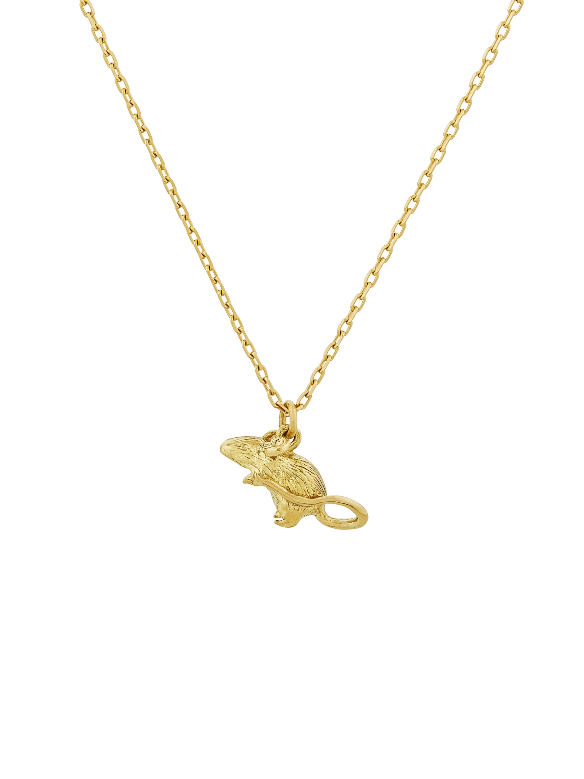 Teeny Tiny Mouse Necklace - image 5 | 18ct yellow gold