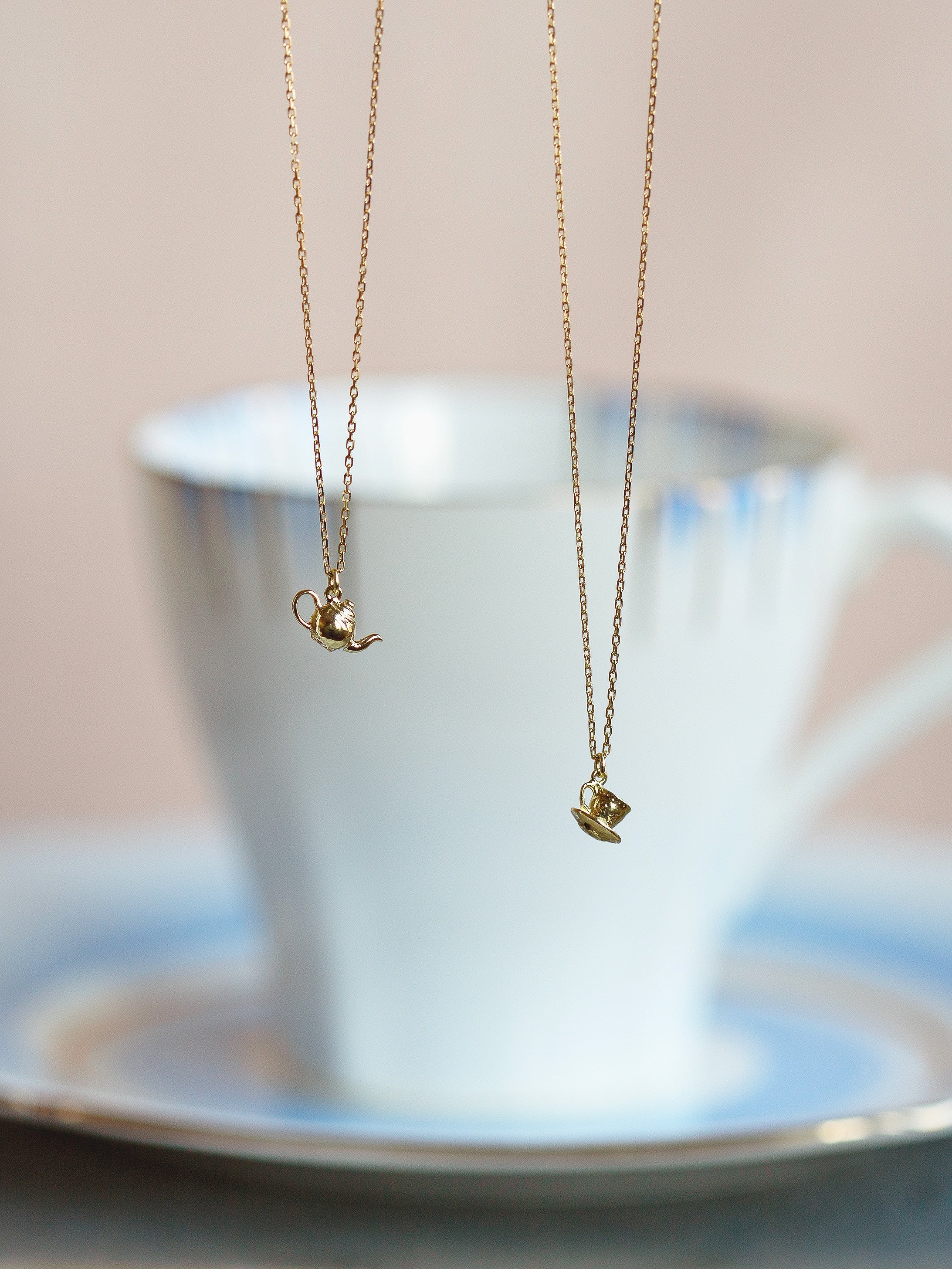 Teeny Tiny Teacup & Saucer Necklace - image 3