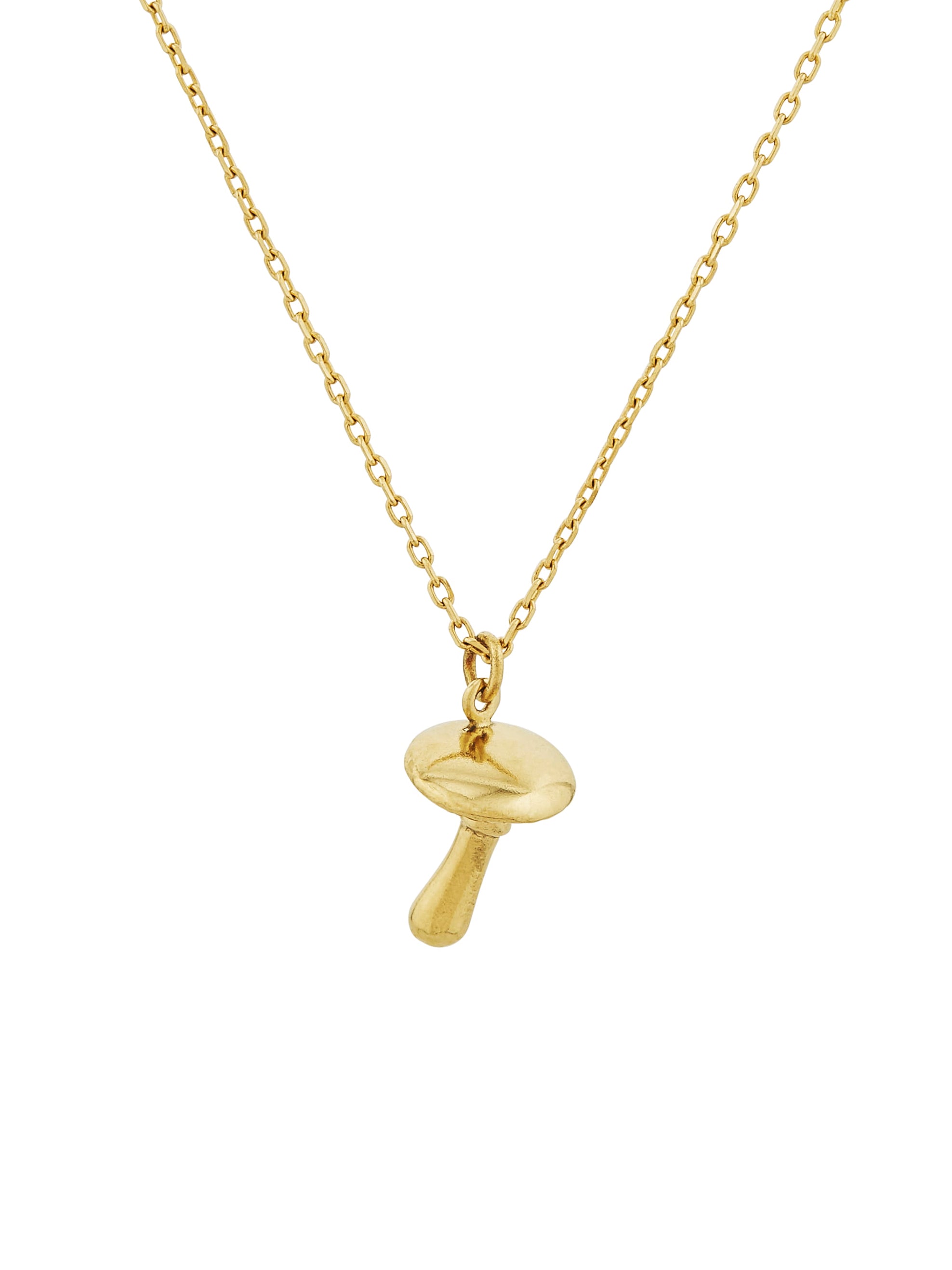 Teeny Tiny Mushroom Necklace - image 1 | 18ct yellow gold