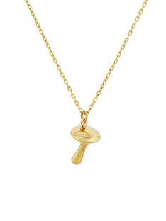 Teeny Tiny Mushroom Necklace
