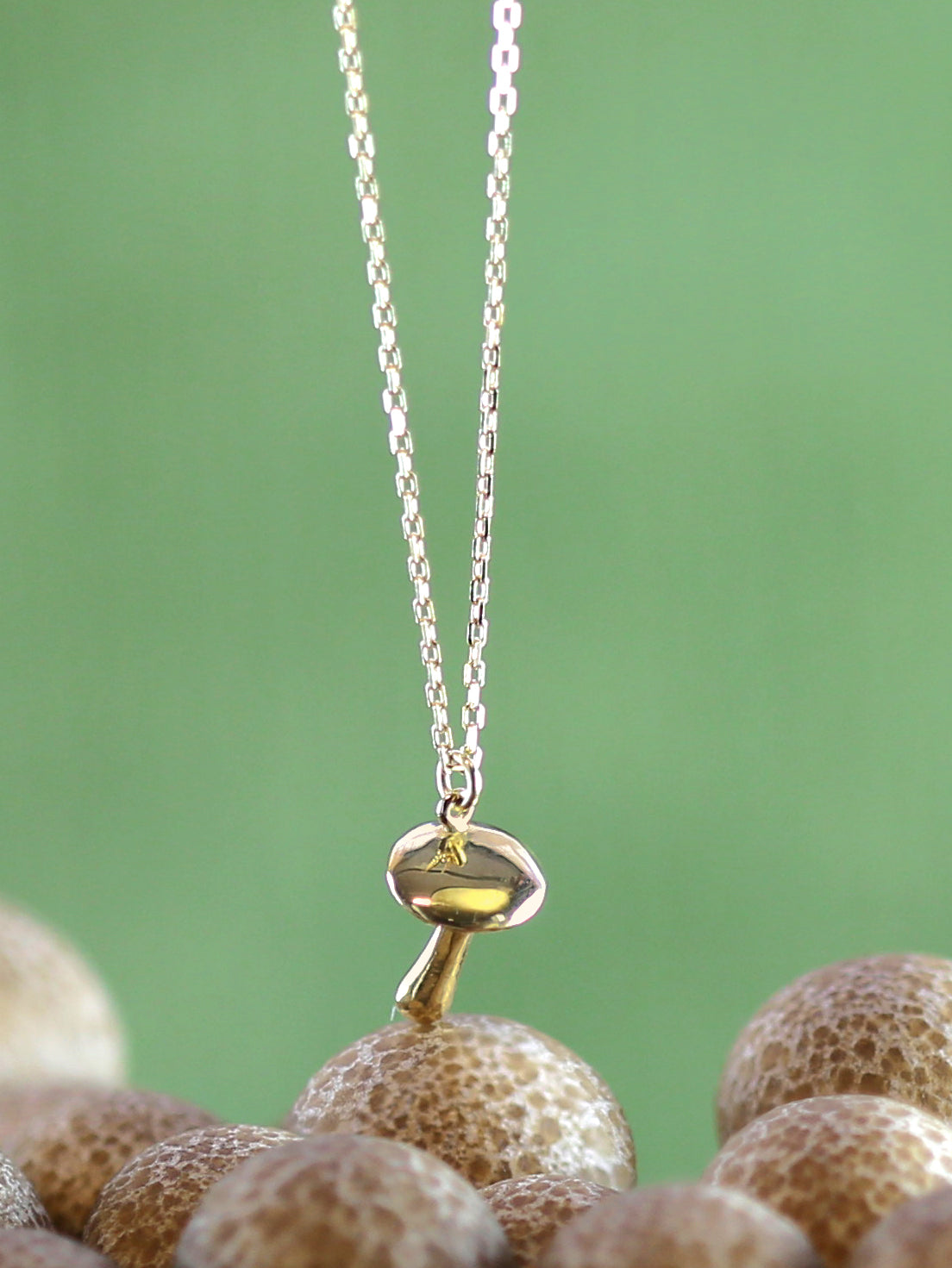 Teeny Tiny Mushroom Necklace - image 2