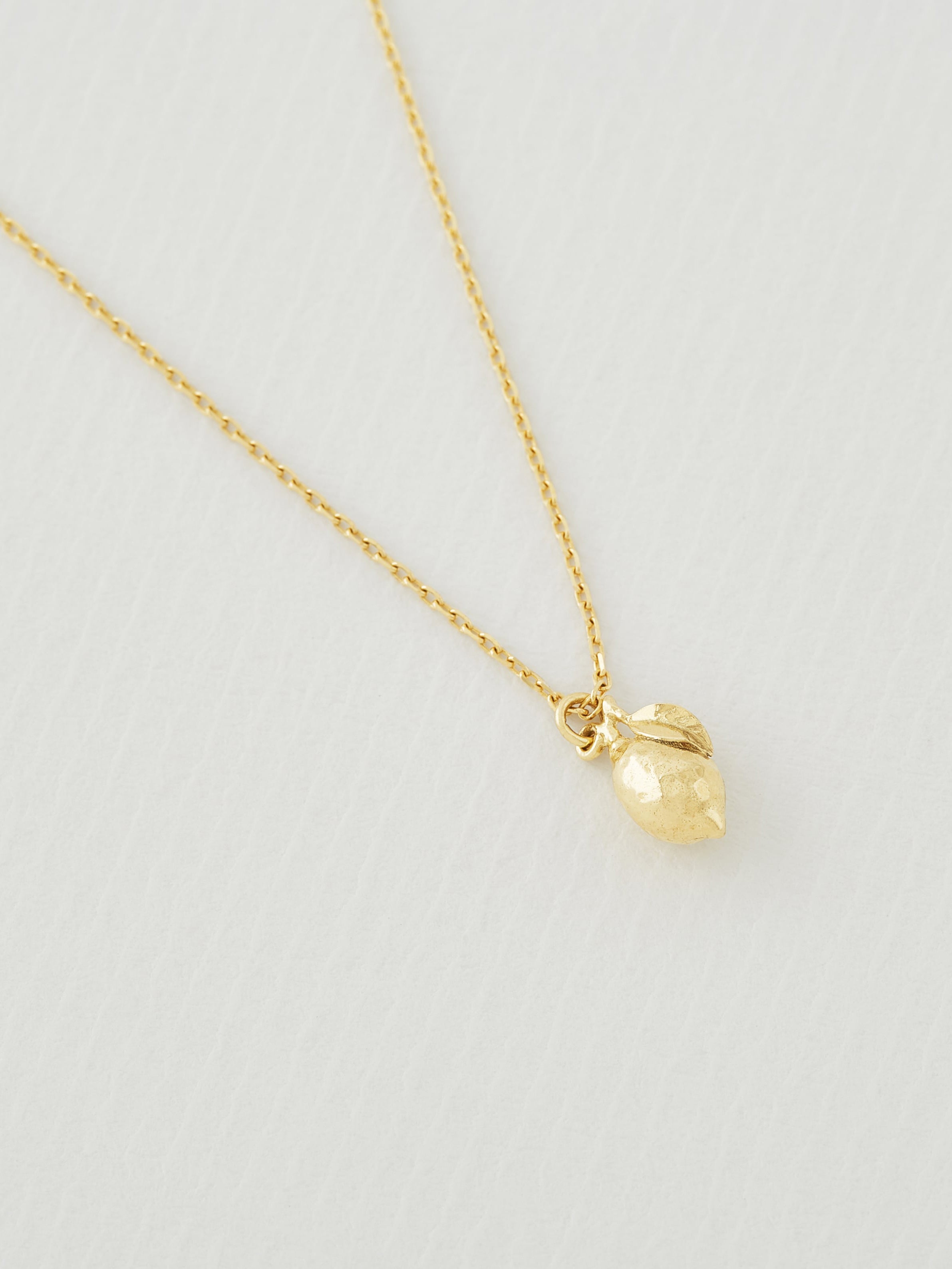 Teeny Tiny Lemon Necklace - image 3 | 18ct yellow gold