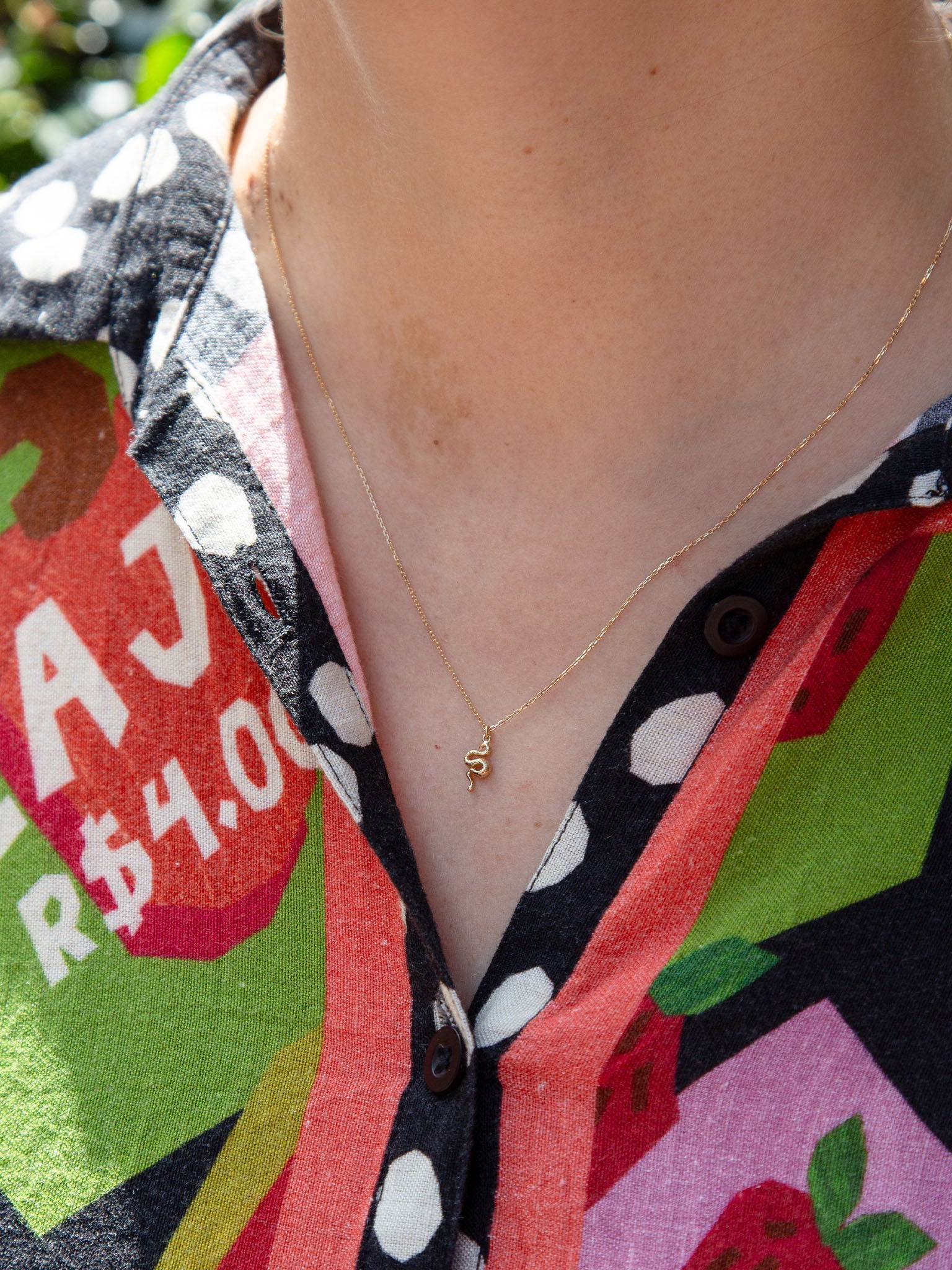 Teeny Tiny Snake Necklace - image 2