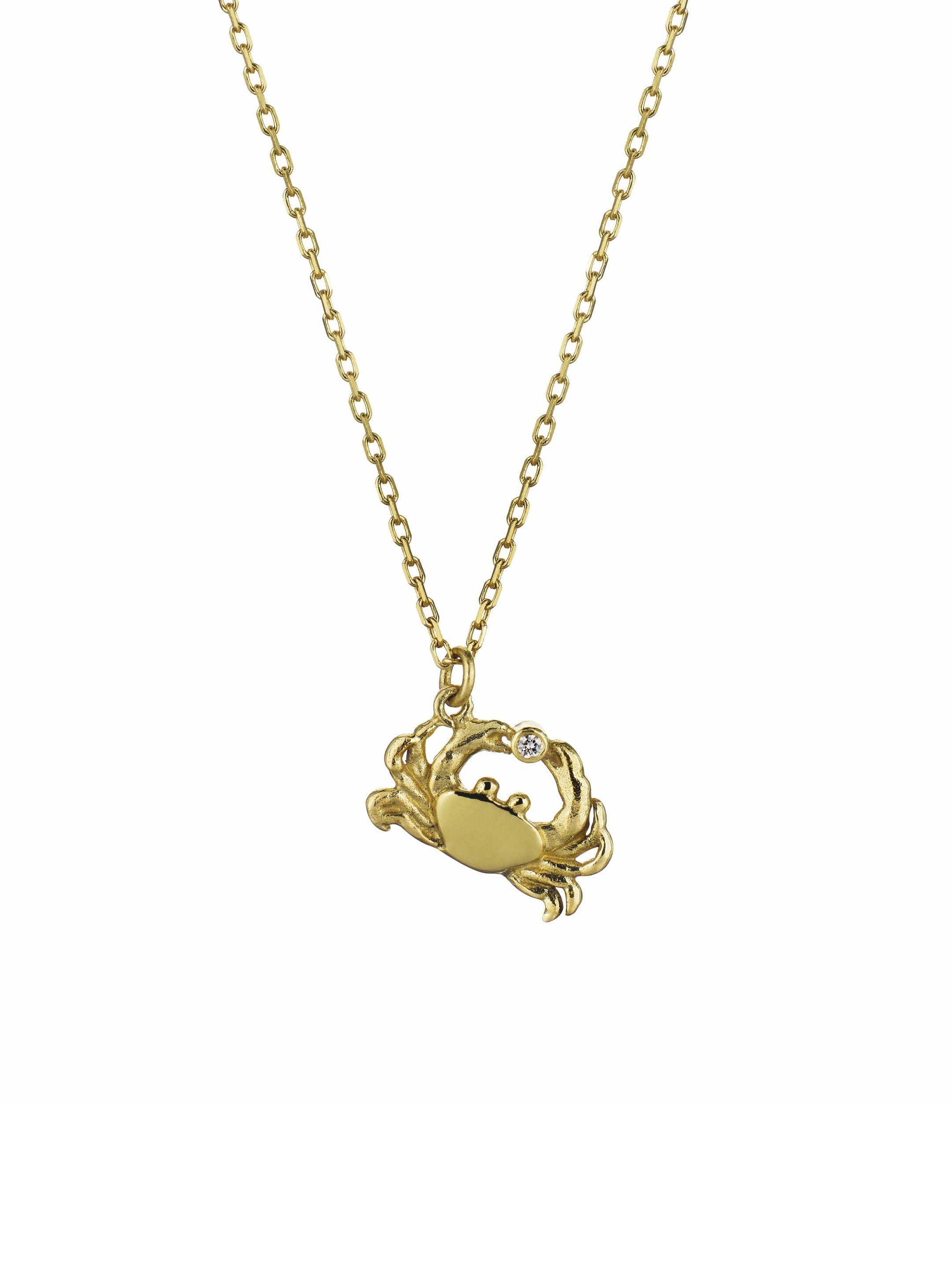 Teeny Tiny Crab Necklace | Alex Monroe Jewellery