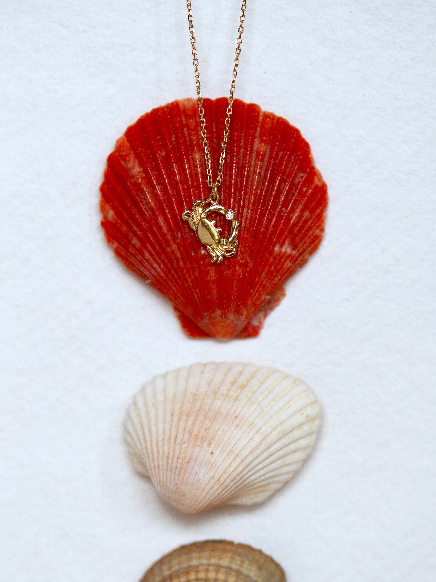Teeny Tiny Crab Necklace | Alex Monroe Jewellery