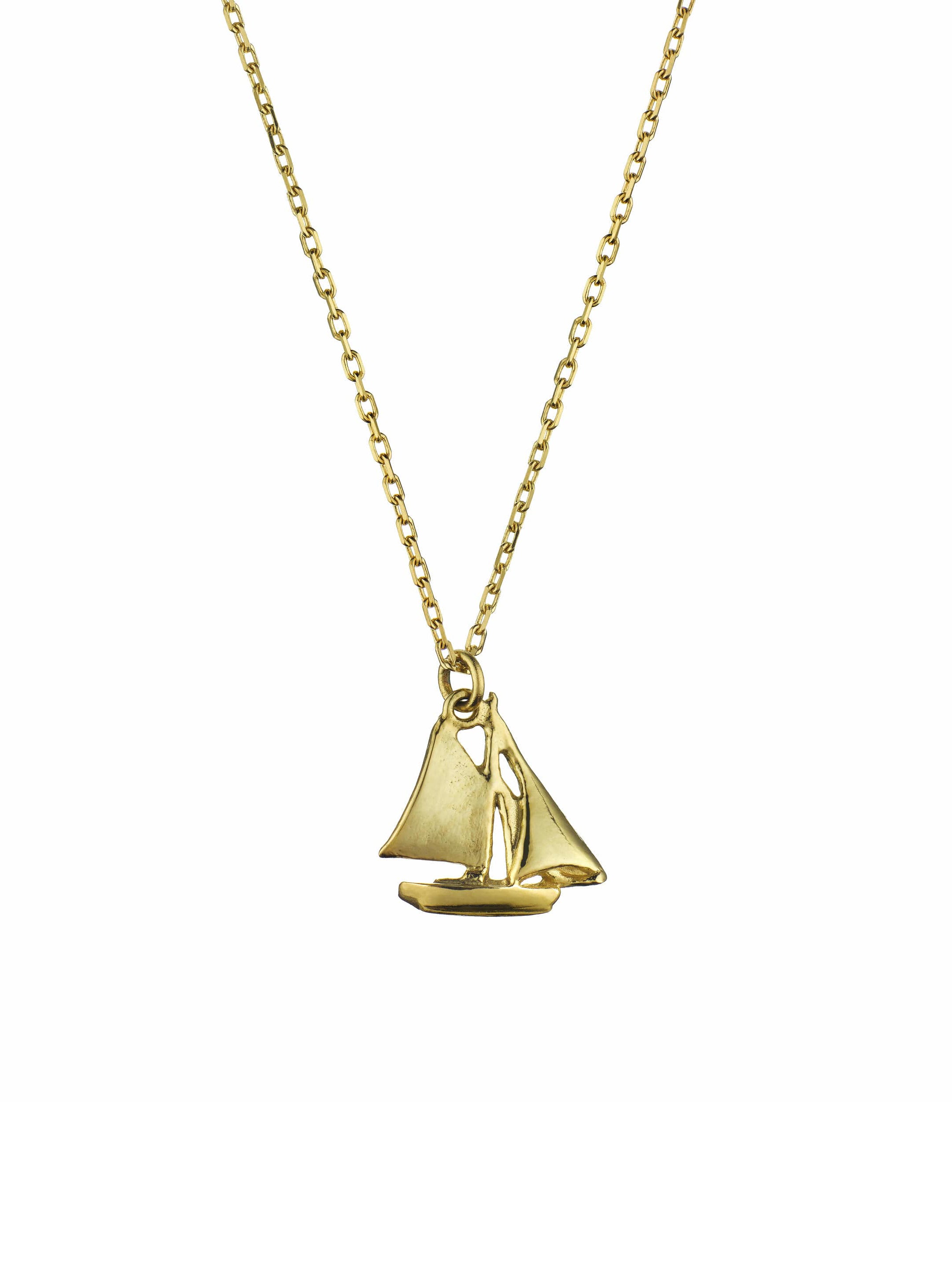 Teeny Tiny Boat Necklace - image 1 | 18ct yellow gold